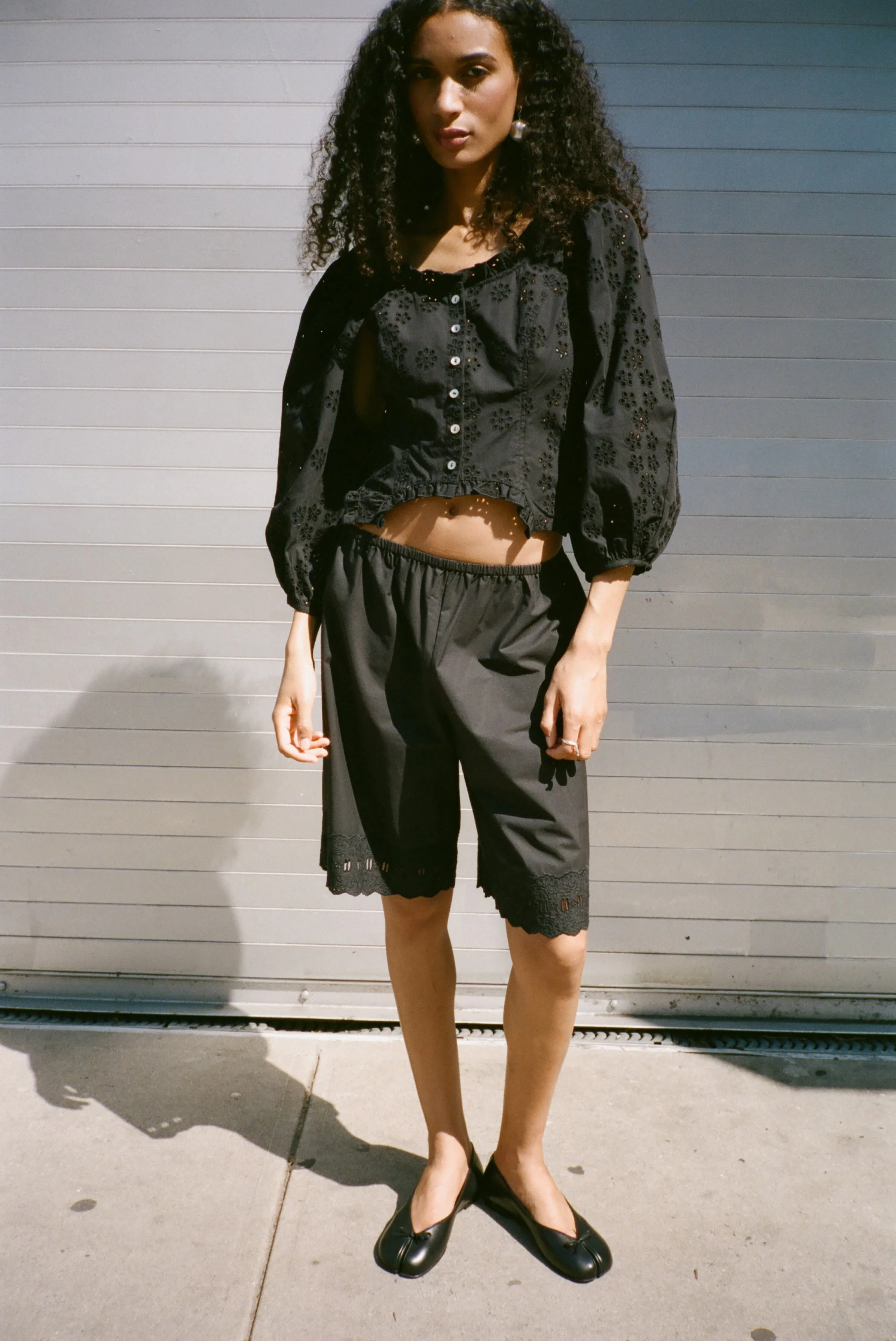 PEPITA SHORTS IN BLACK sold by Sandy Liang product image thumbnail 5