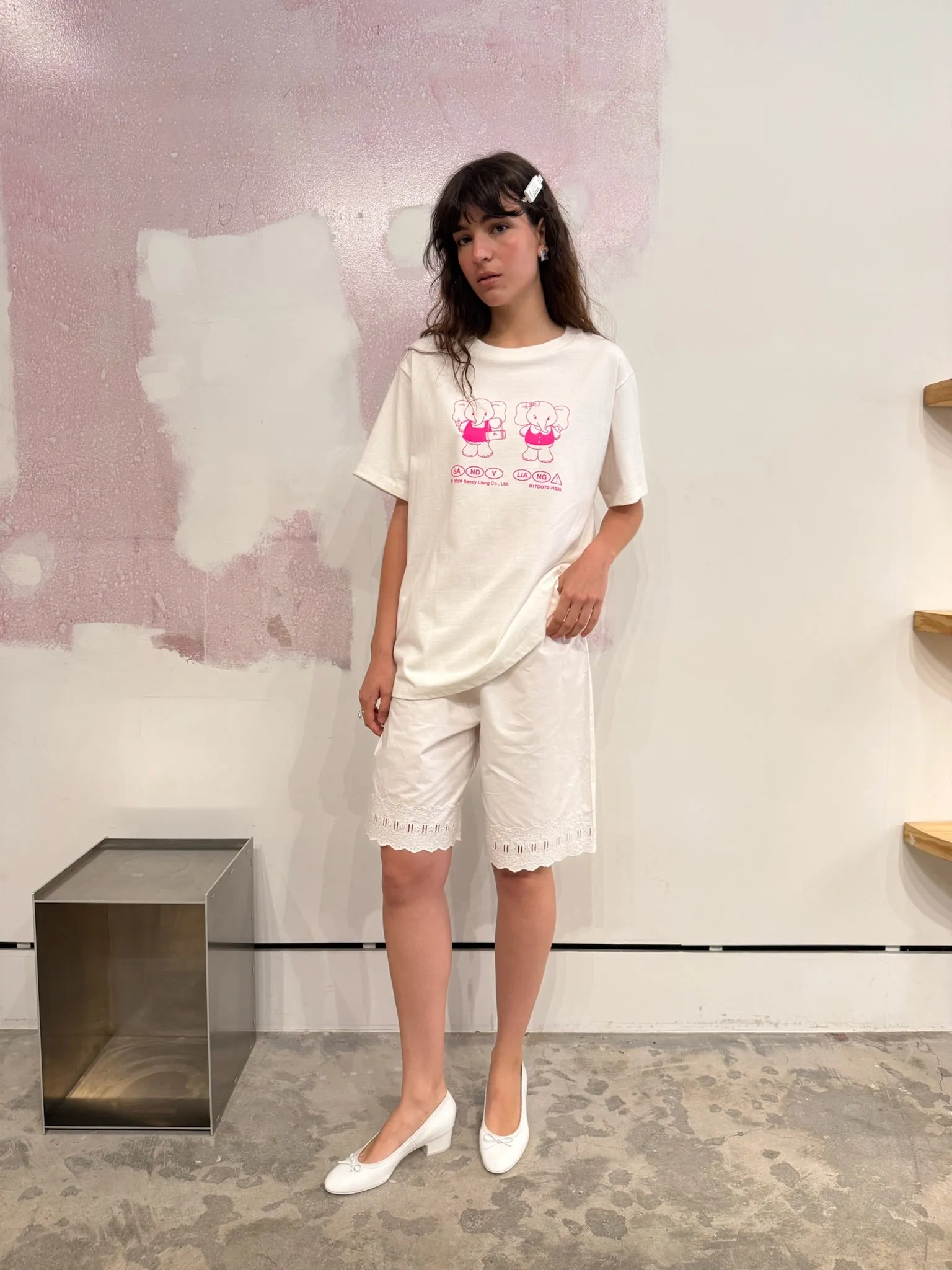 PEANUT BOXY TEE sold by Sandy Liang product image thumbnail 3