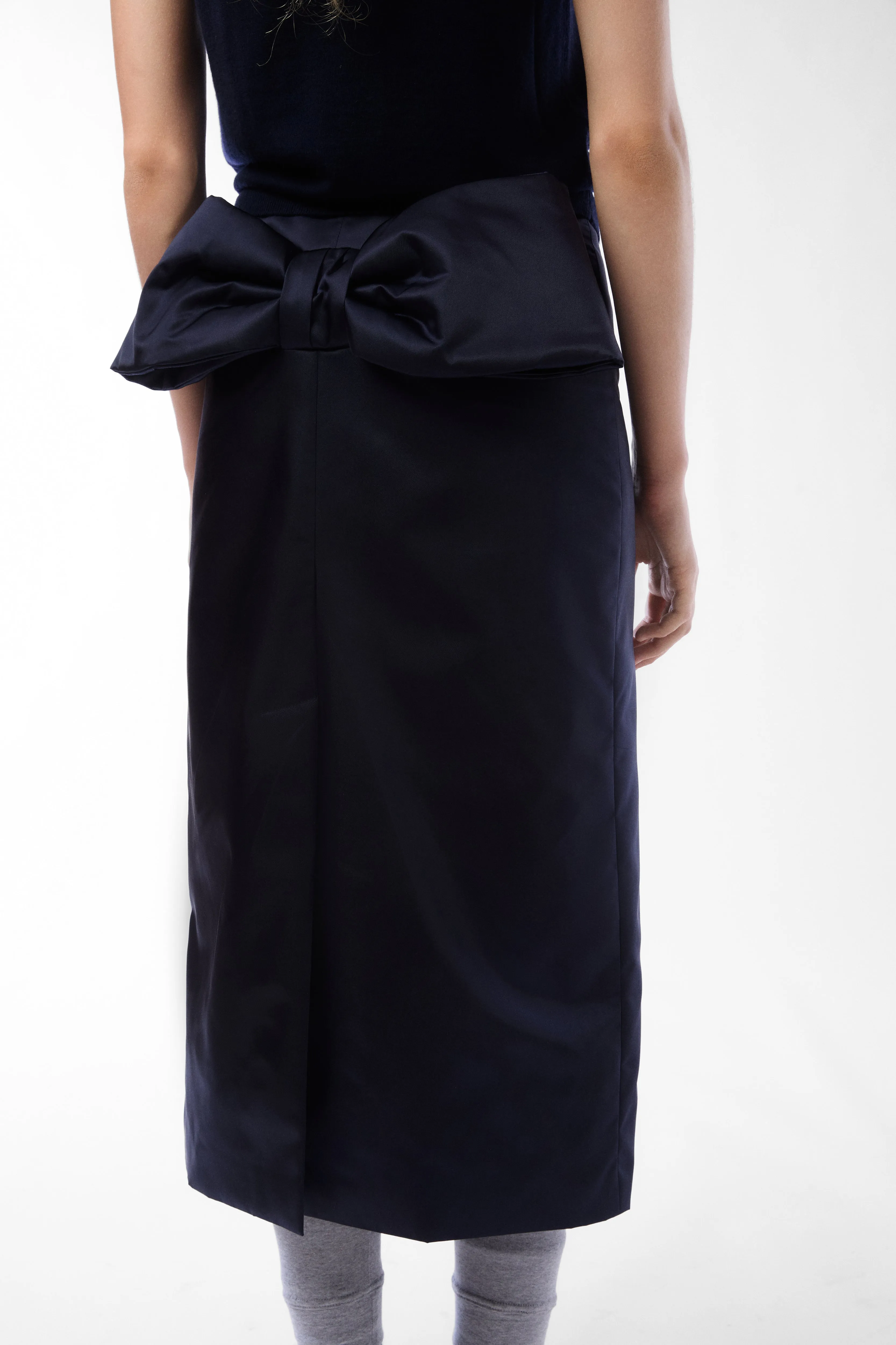 ENOKI SKIRT IN NAVY sold by Sandy Liang product image thumbnail 4