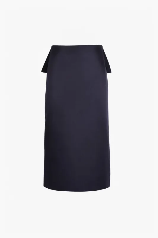 ENOKI SKIRT IN NAVY made by Sandy Liang