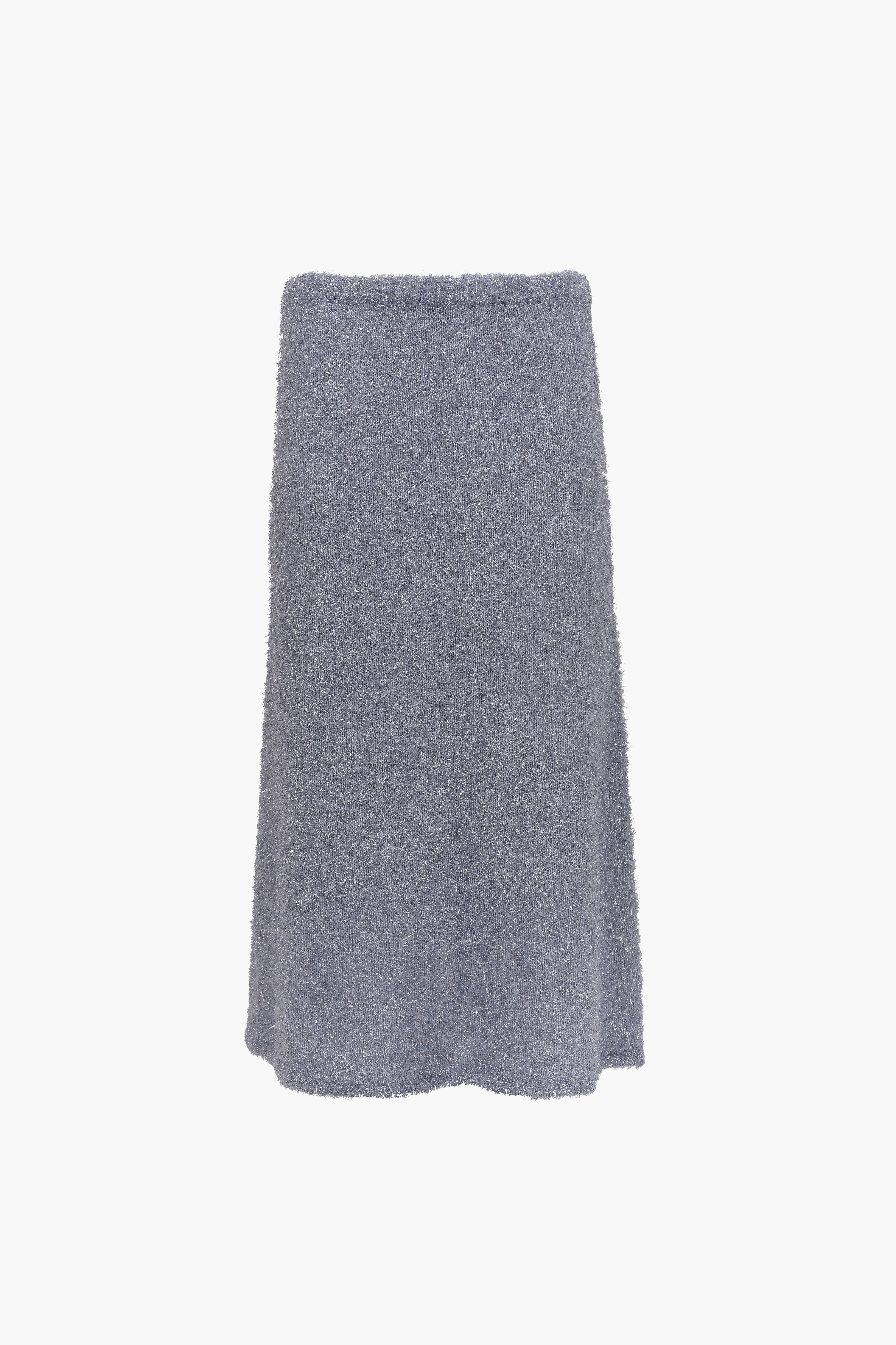 GREENWICH KNIT SKIRT IN ICE BLUE TINSEL sold by Sandy Liang