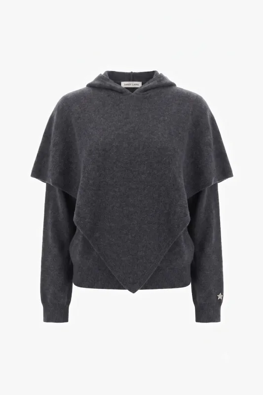 BARROW SWEATER IN GREY made by Sandy Liang