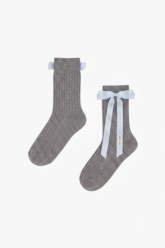 MIO SOCK IN GREY made by Sandy Liang