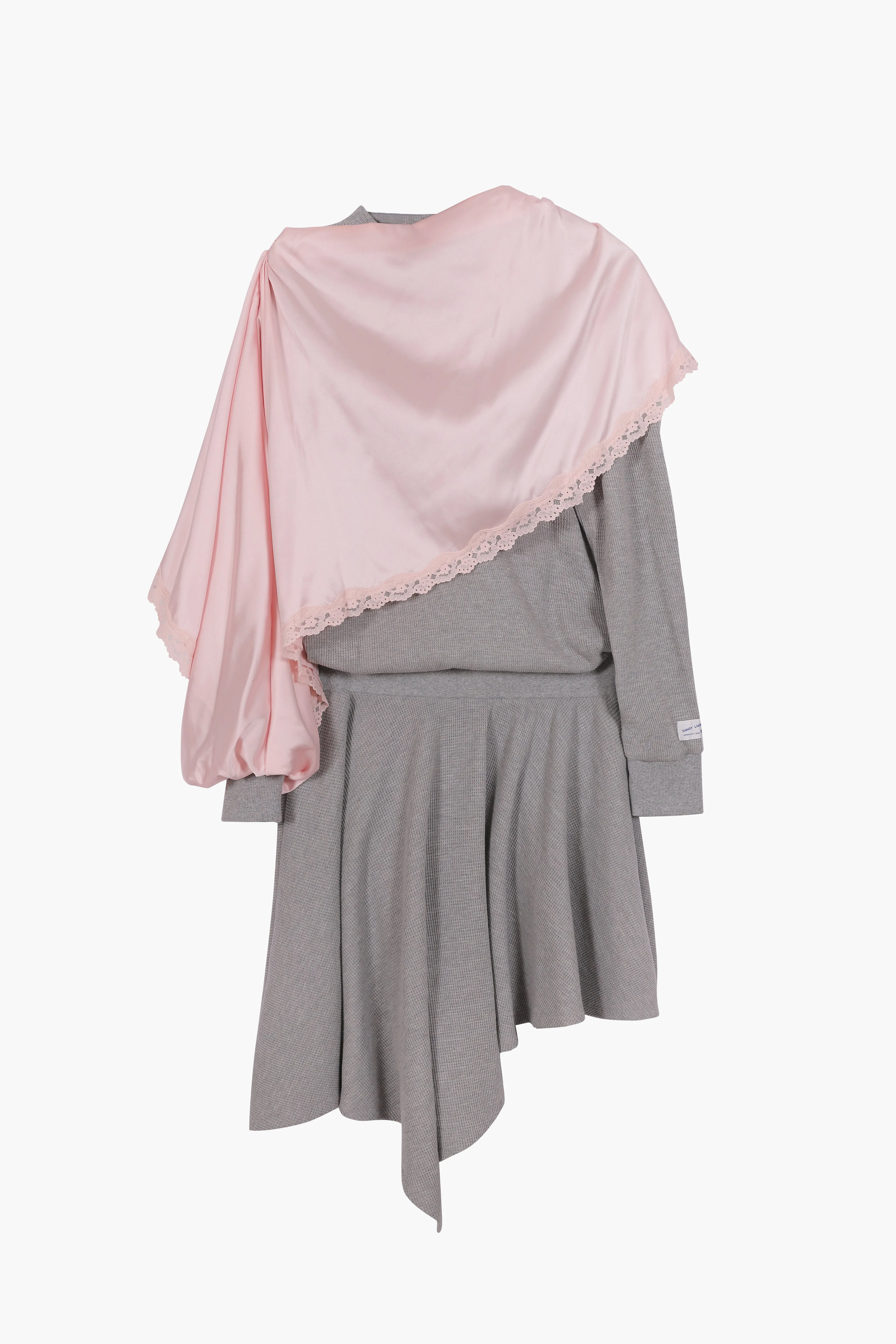 TULSA DRESS IN GREY sold by Sandy Liang