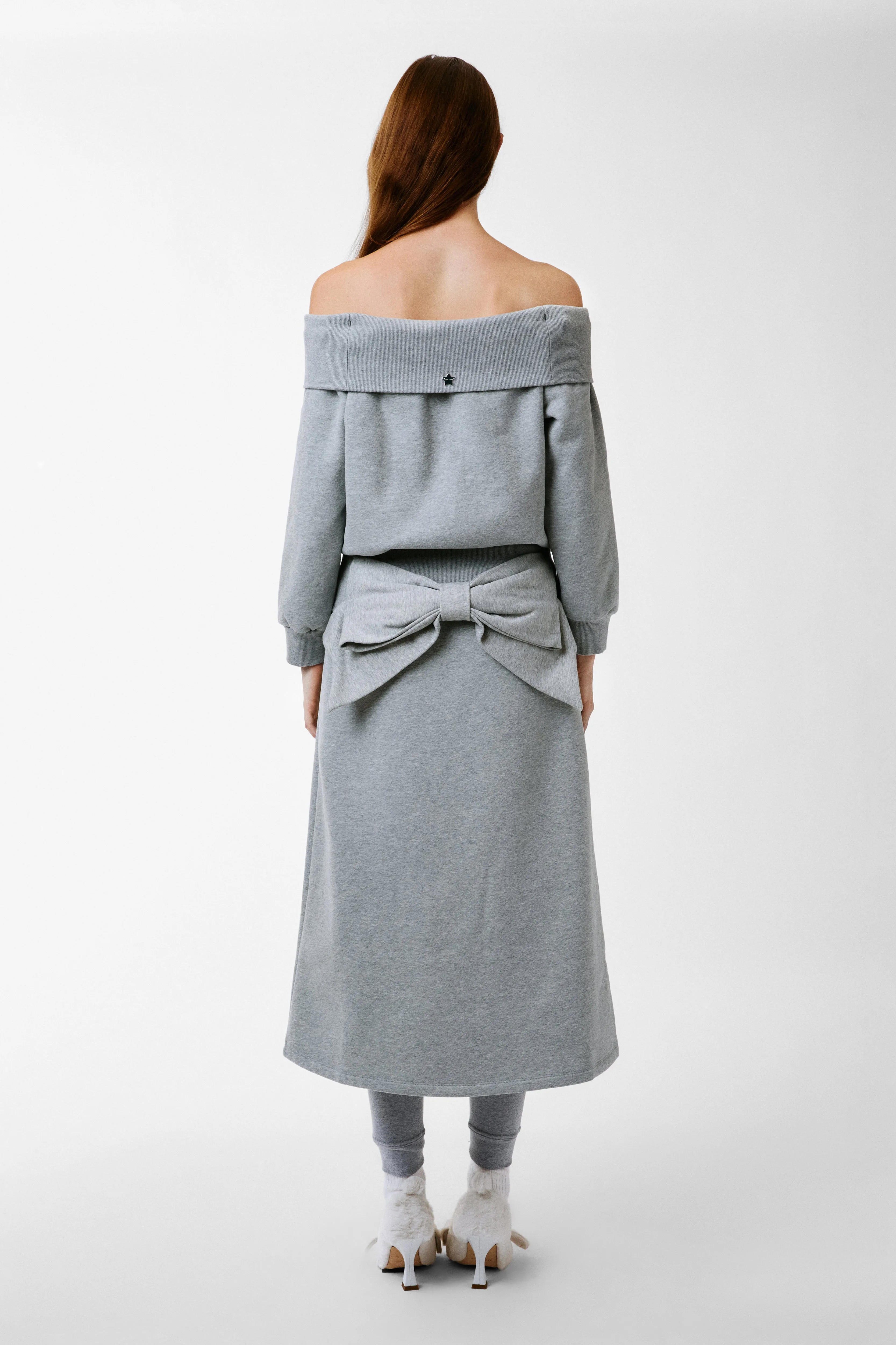 SHIBA SKIRT IN HEATHER GREY sold by Sandy Liang product image thumbnail 5