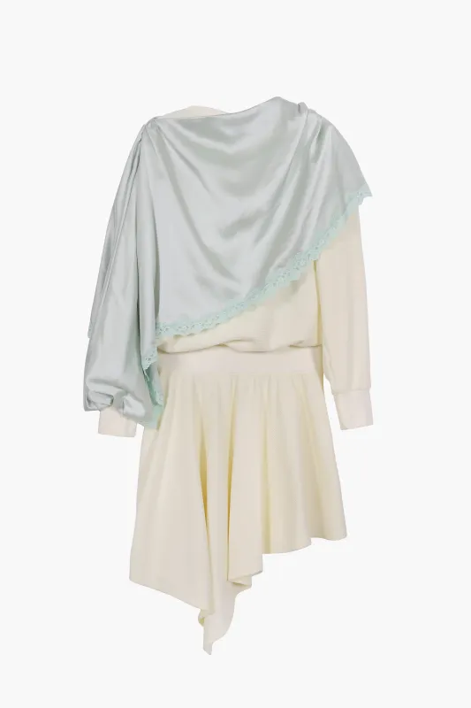 TULSA DRESS IN CREAM made by Sandy Liang