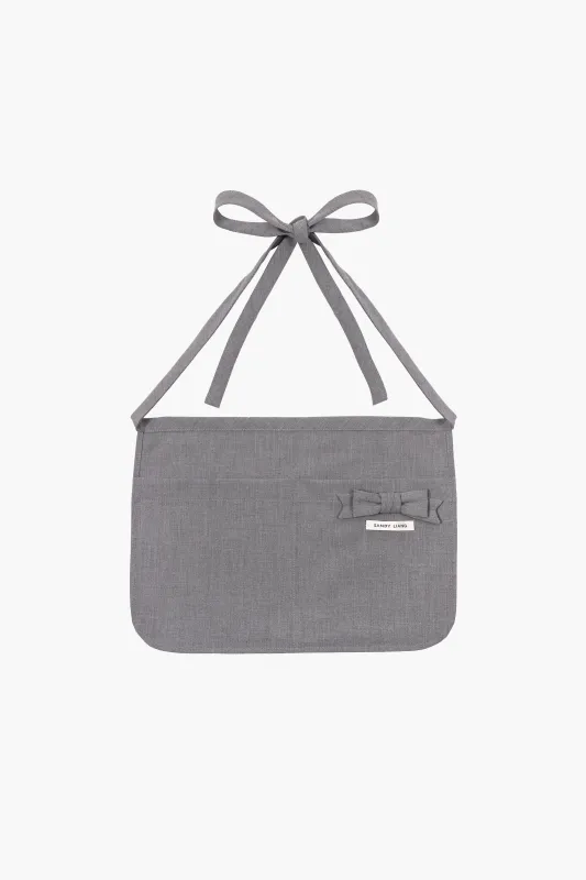 KIKI APRON IN GREY made by Sandy Liang