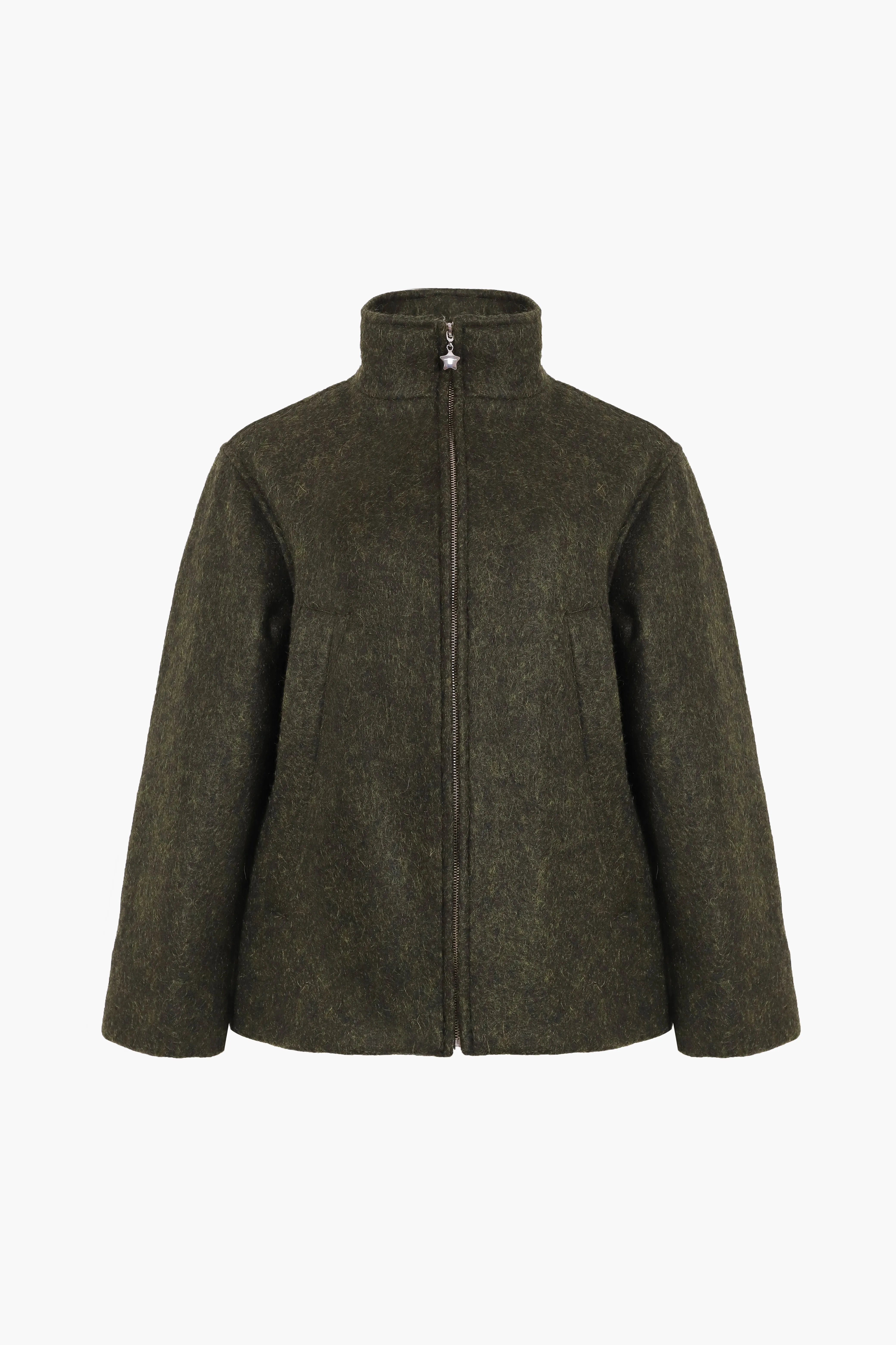 YAMA JACKET IN MOSS GREEN sold by Sandy Liang