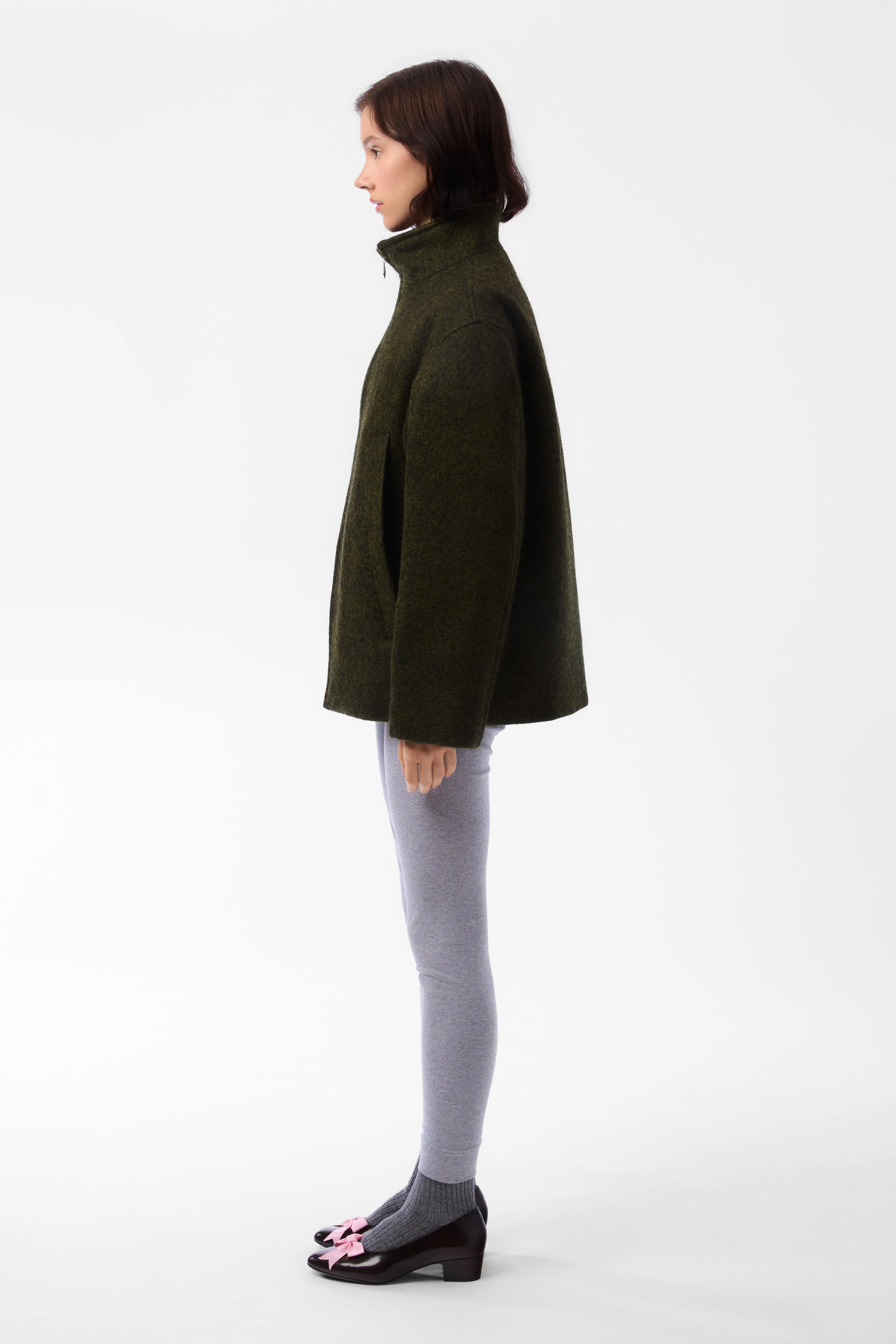 YAMA JACKET IN MOSS GREEN sold by Sandy Liang product image thumbnail 4