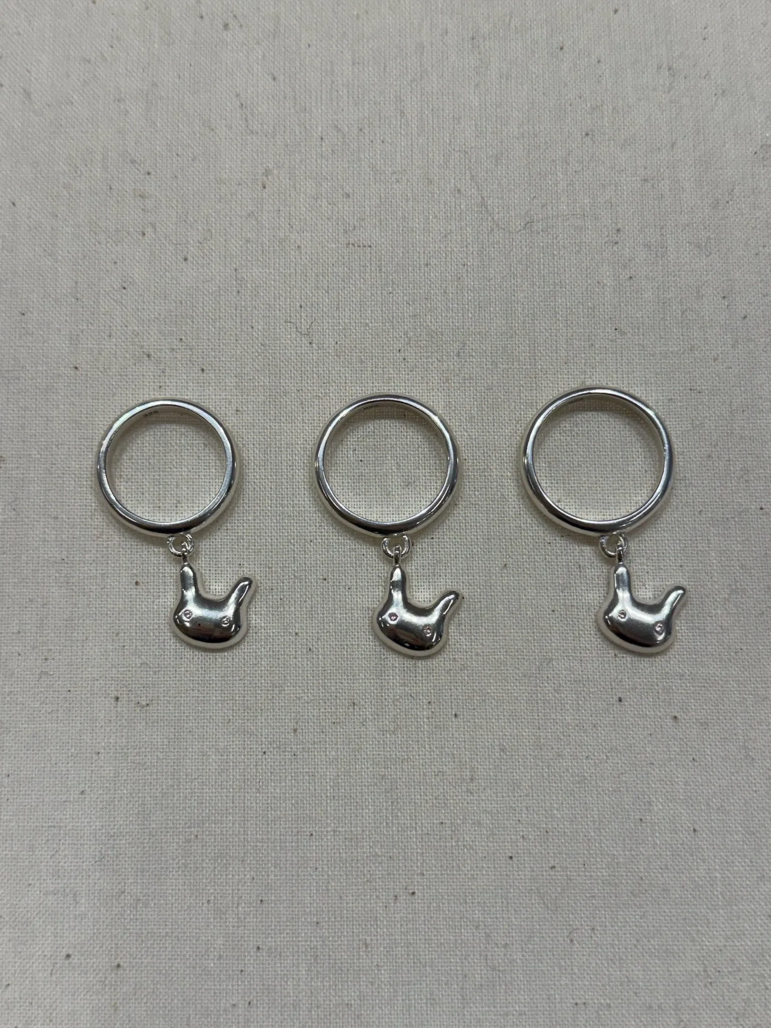 STERLING SILVER TERMINATOR DROPLET RING sold by Sandy Liang product image thumbnail 3