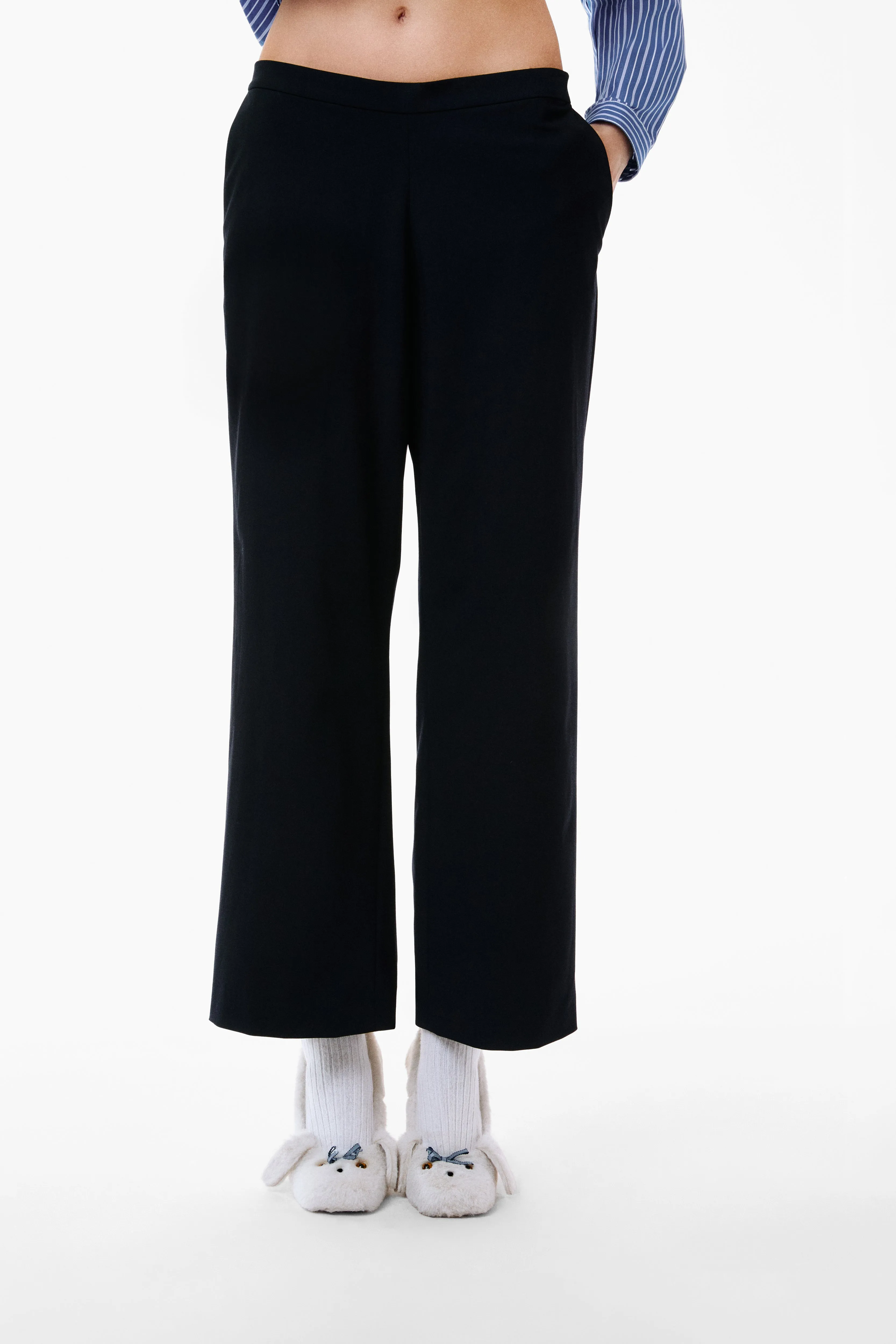 MAMAN PANTS IN NAVY sold by Sandy Liang product image thumbnail 5