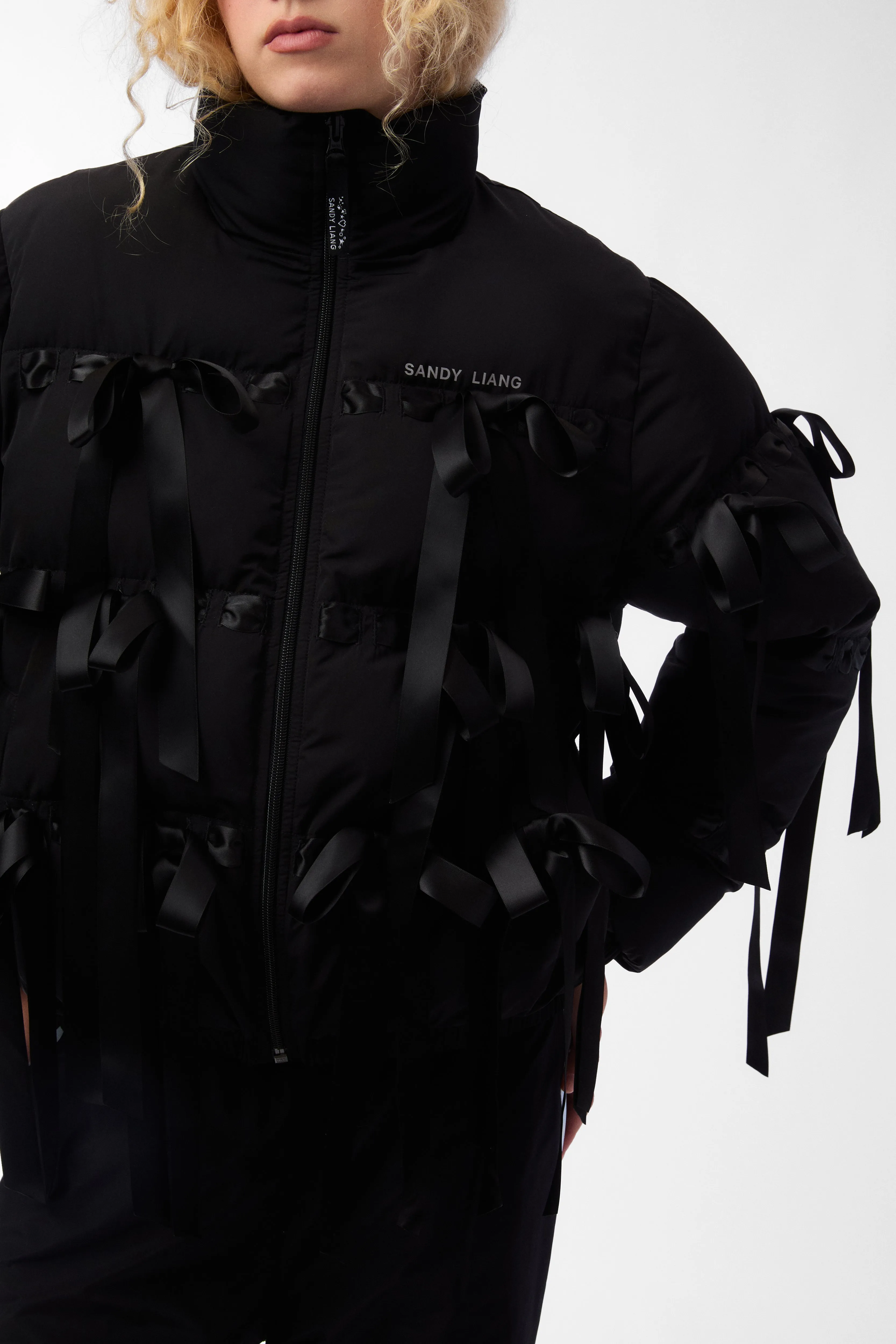 VISBY PUFFER IN BLACK sold by Sandy Liang product image thumbnail 4