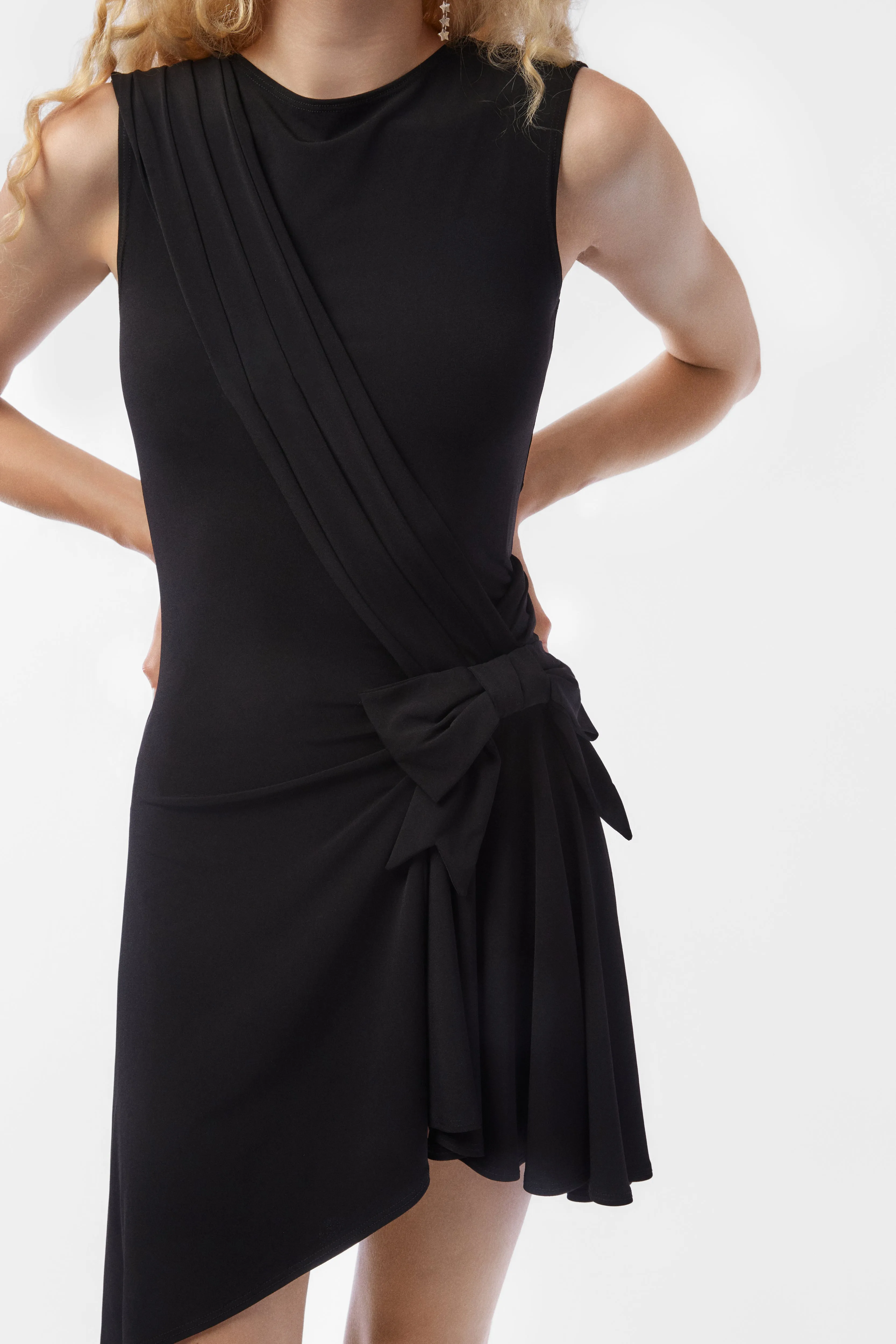 CELLO DRESS IN BLACK sold by Sandy Liang product image thumbnail 4