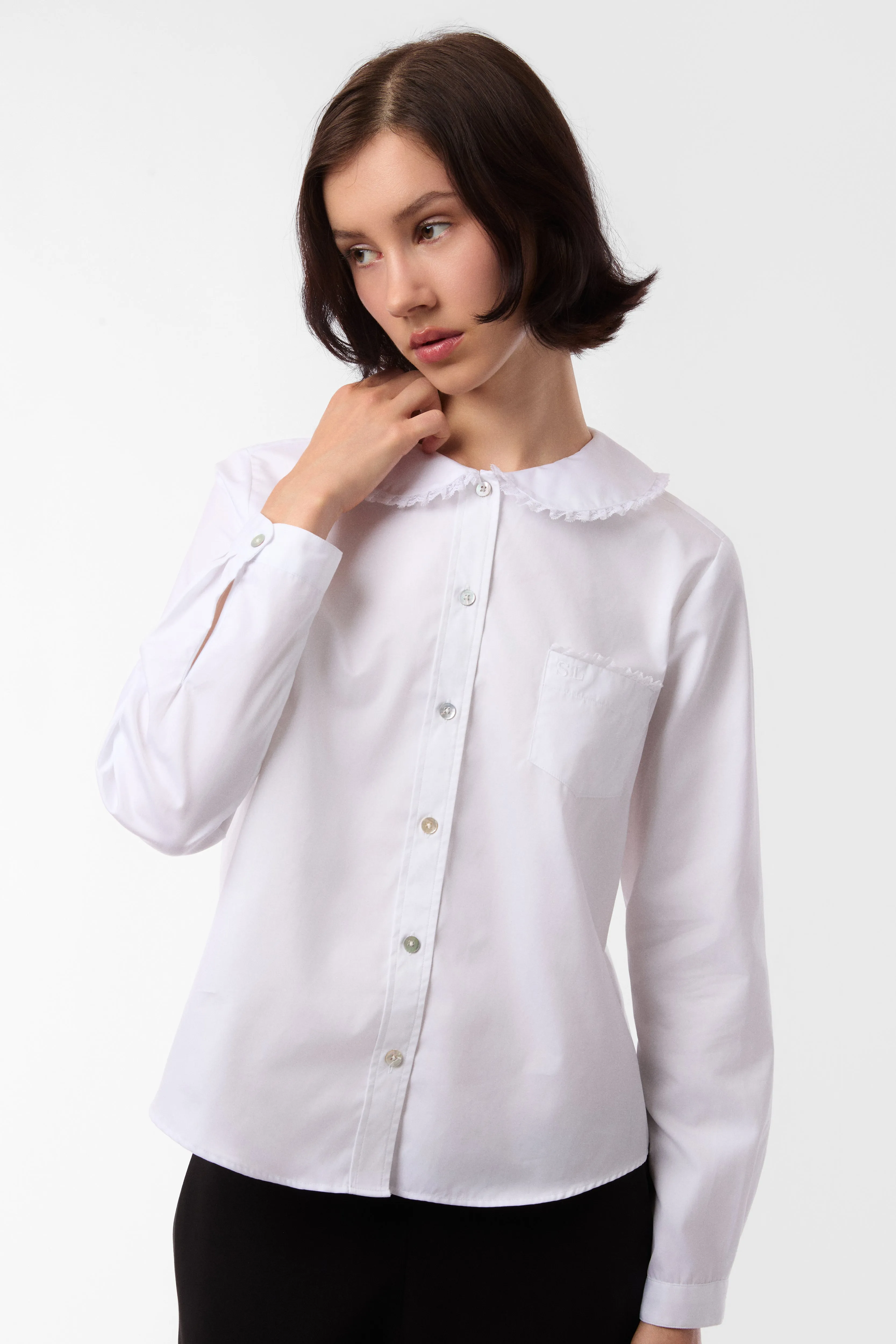 WEMBLEY TOP IN WHITE sold by Sandy Liang product image thumbnail 3