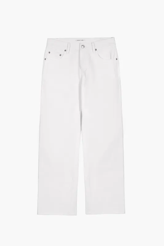 TARO JEANS IN WHITE made by Sandy Liang