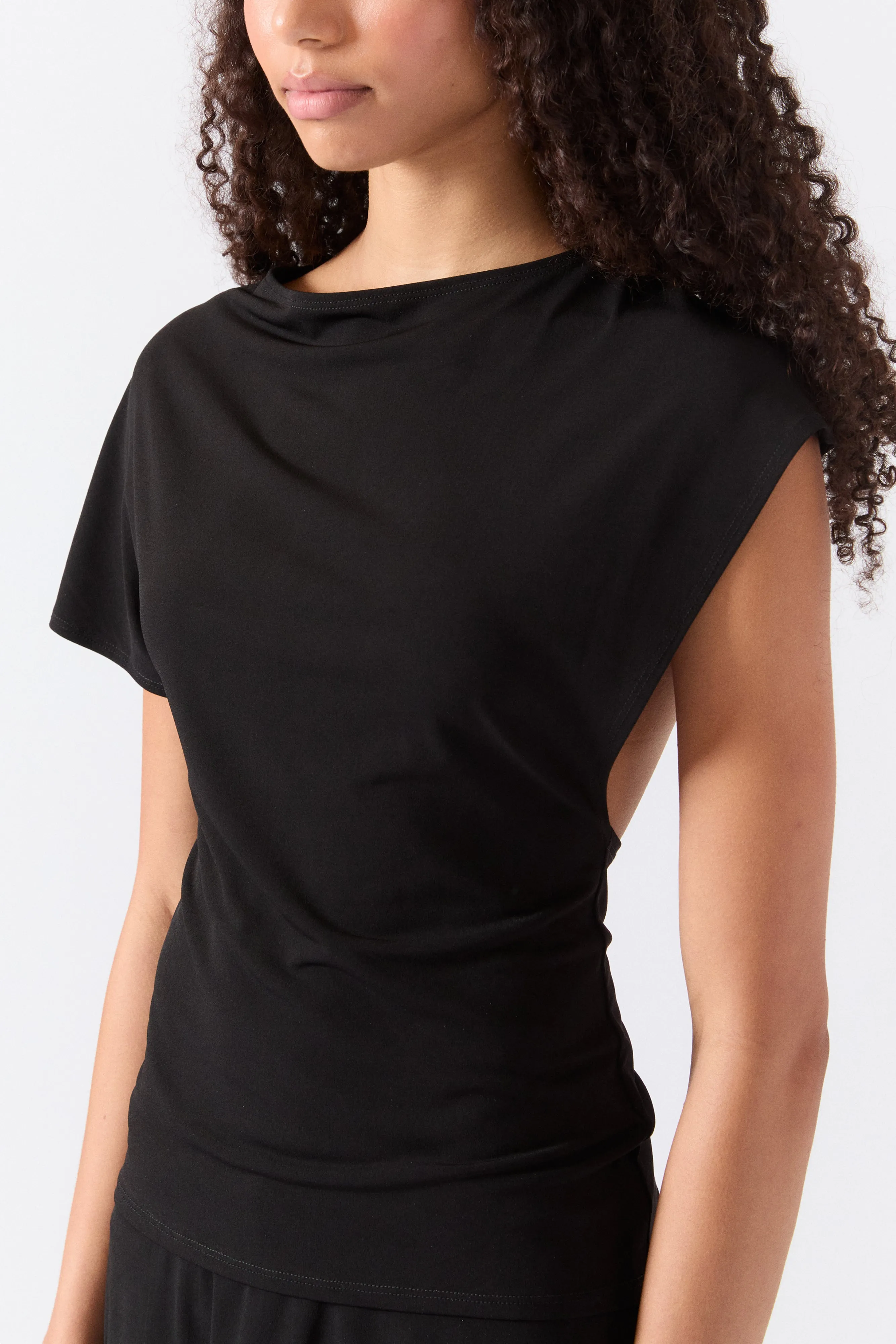 NARA TOP IN BLACK sold by Sandy Liang product image thumbnail 3