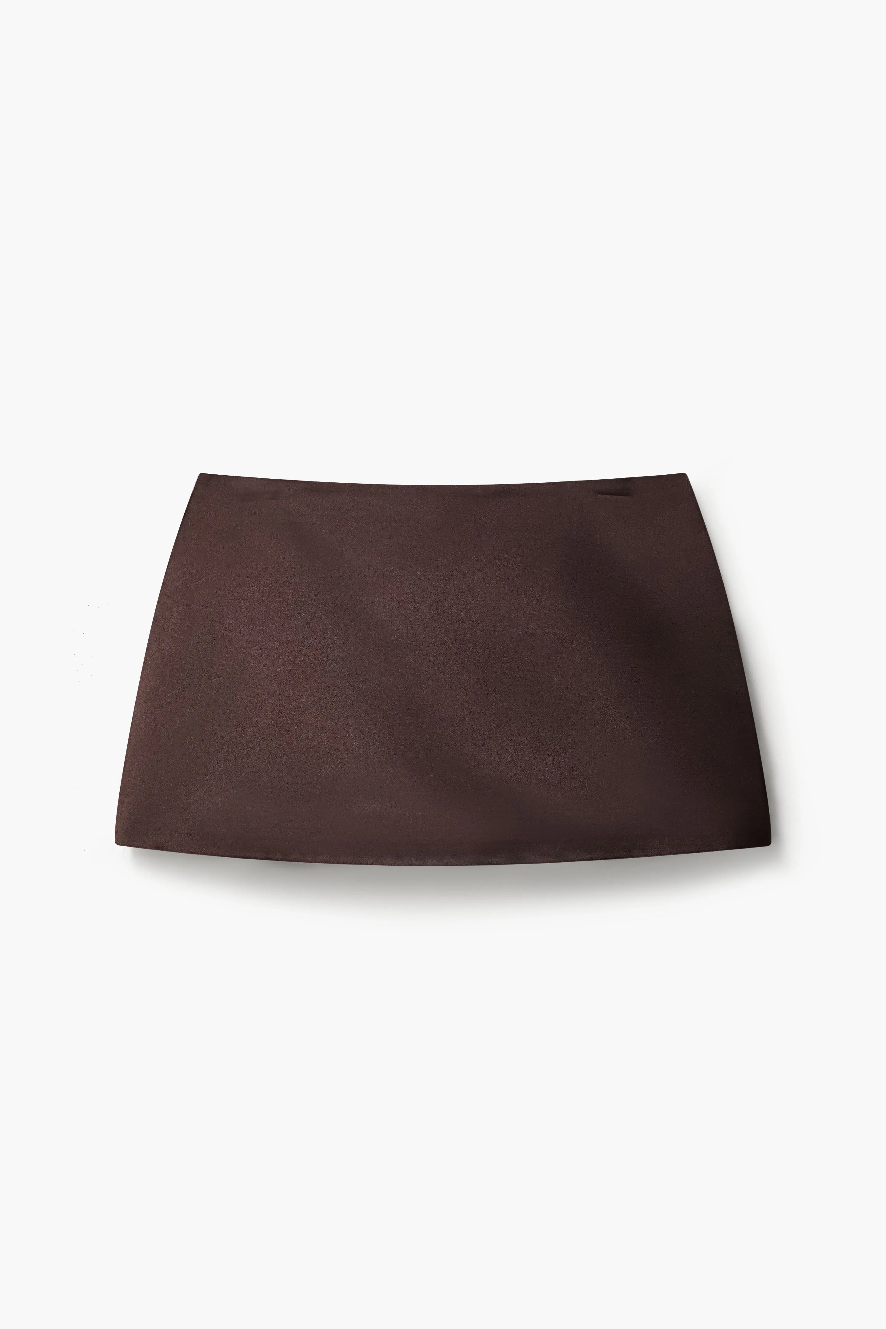 JUICE SKIRT IN BRUNETTE SATIN sold by Sandy Liang