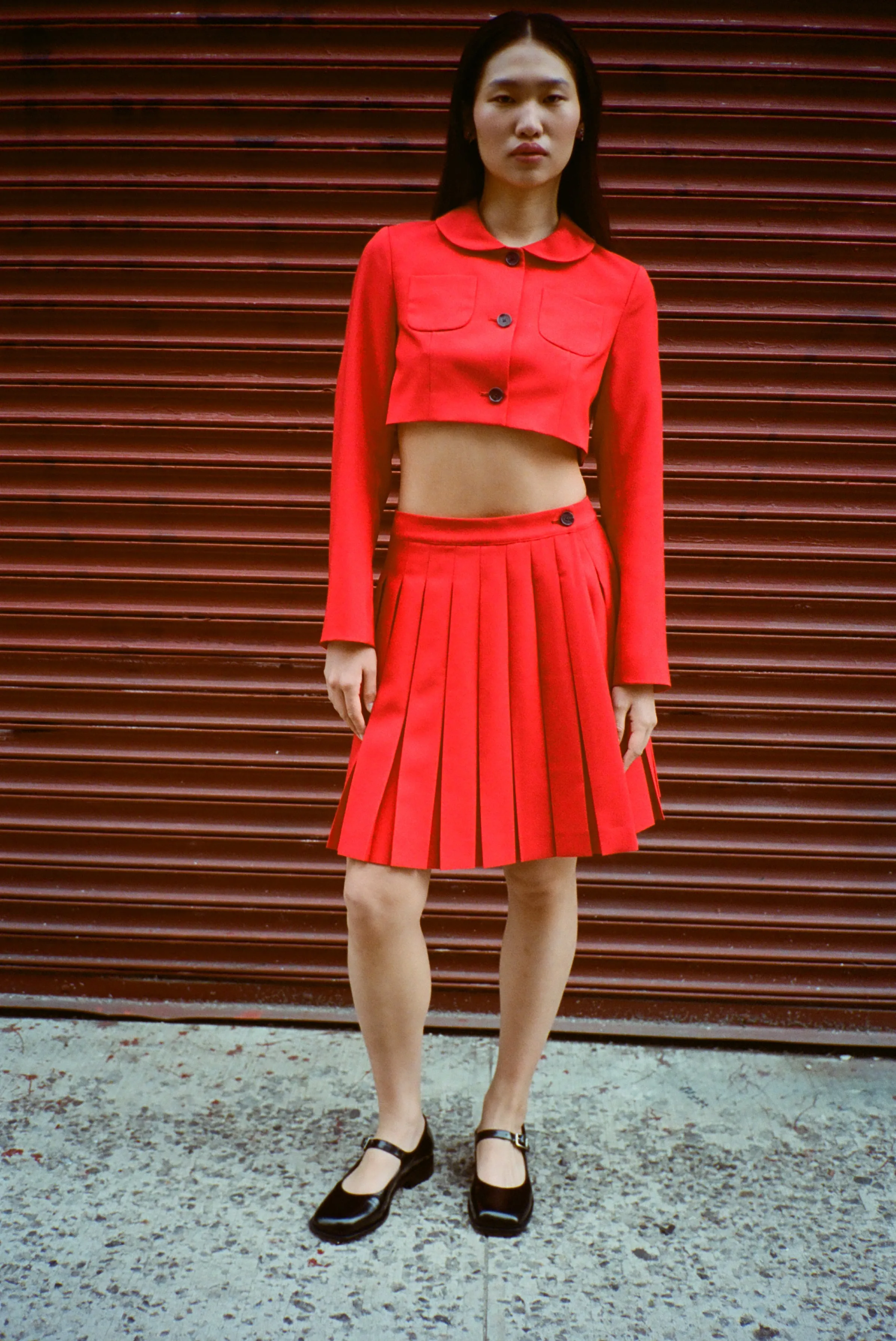 ENNIS JACKET IN RED sold by Sandy Liang product image thumbnail 5