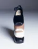 MARY JANE POINTE IN BLACK SATIN sold by Sandy Liang