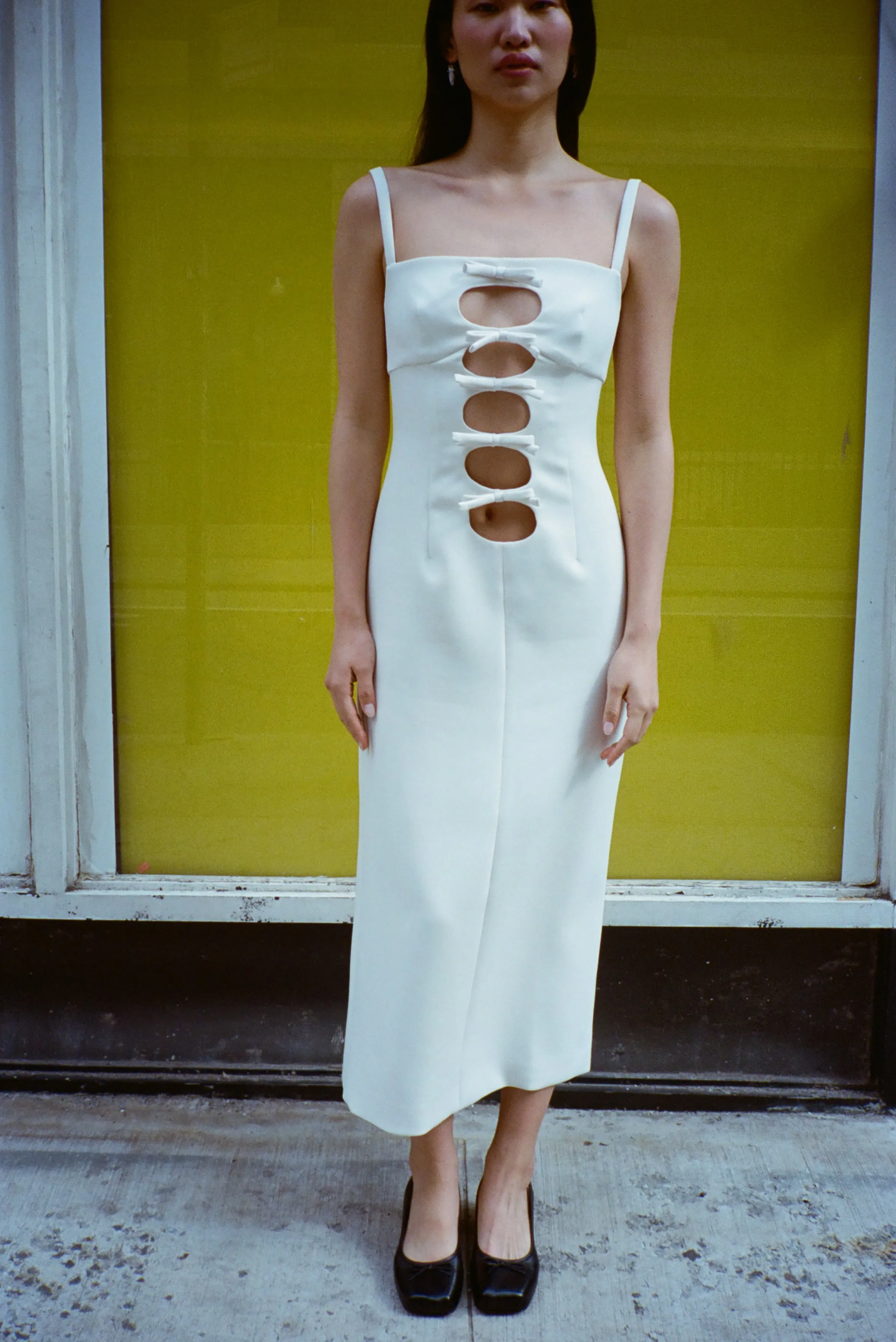 LEONIE DRESS IN BONE sold by Sandy Liang product image thumbnail 4