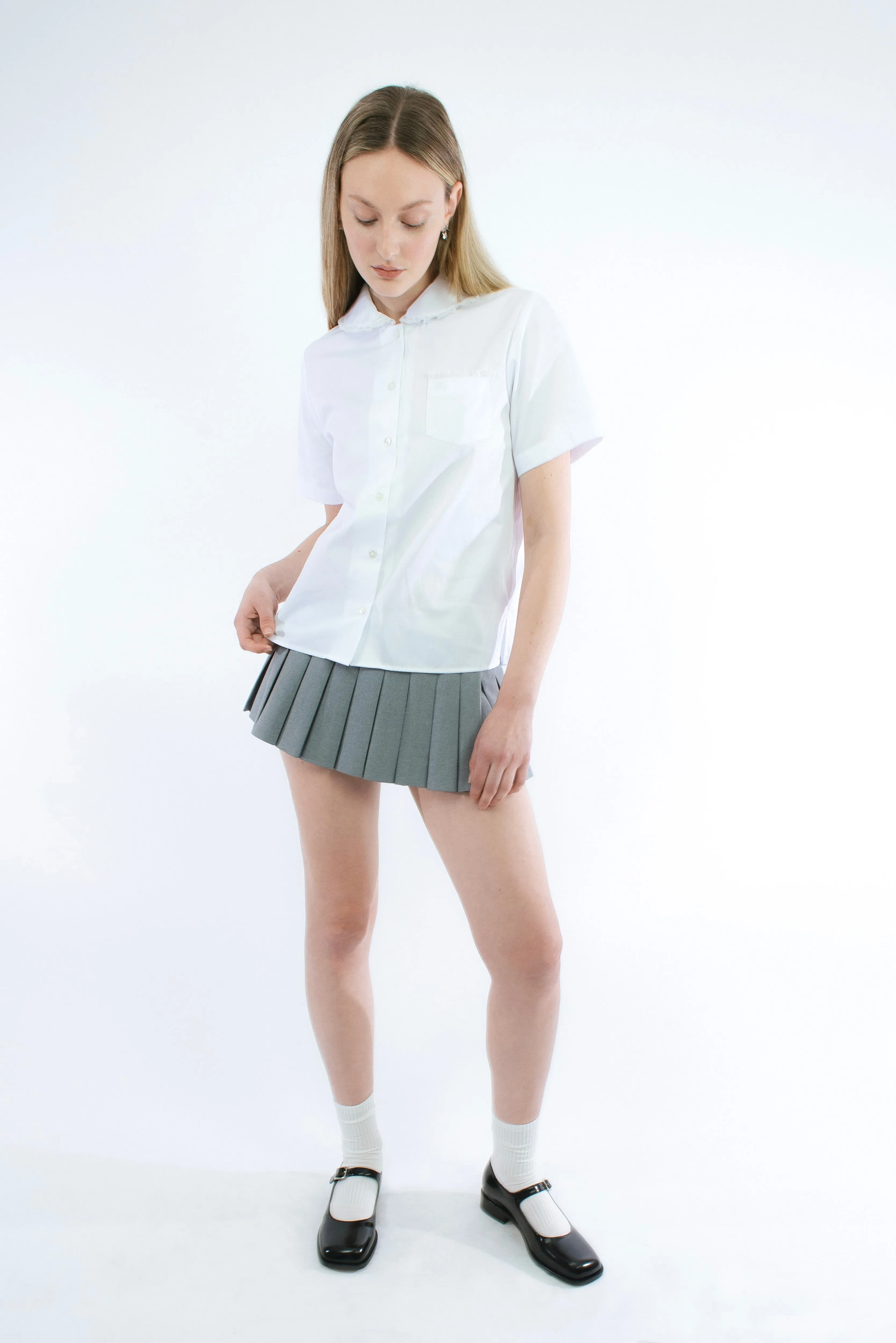 SPLITTER TOP IN WHITE sold by Sandy Liang product image thumbnail 2