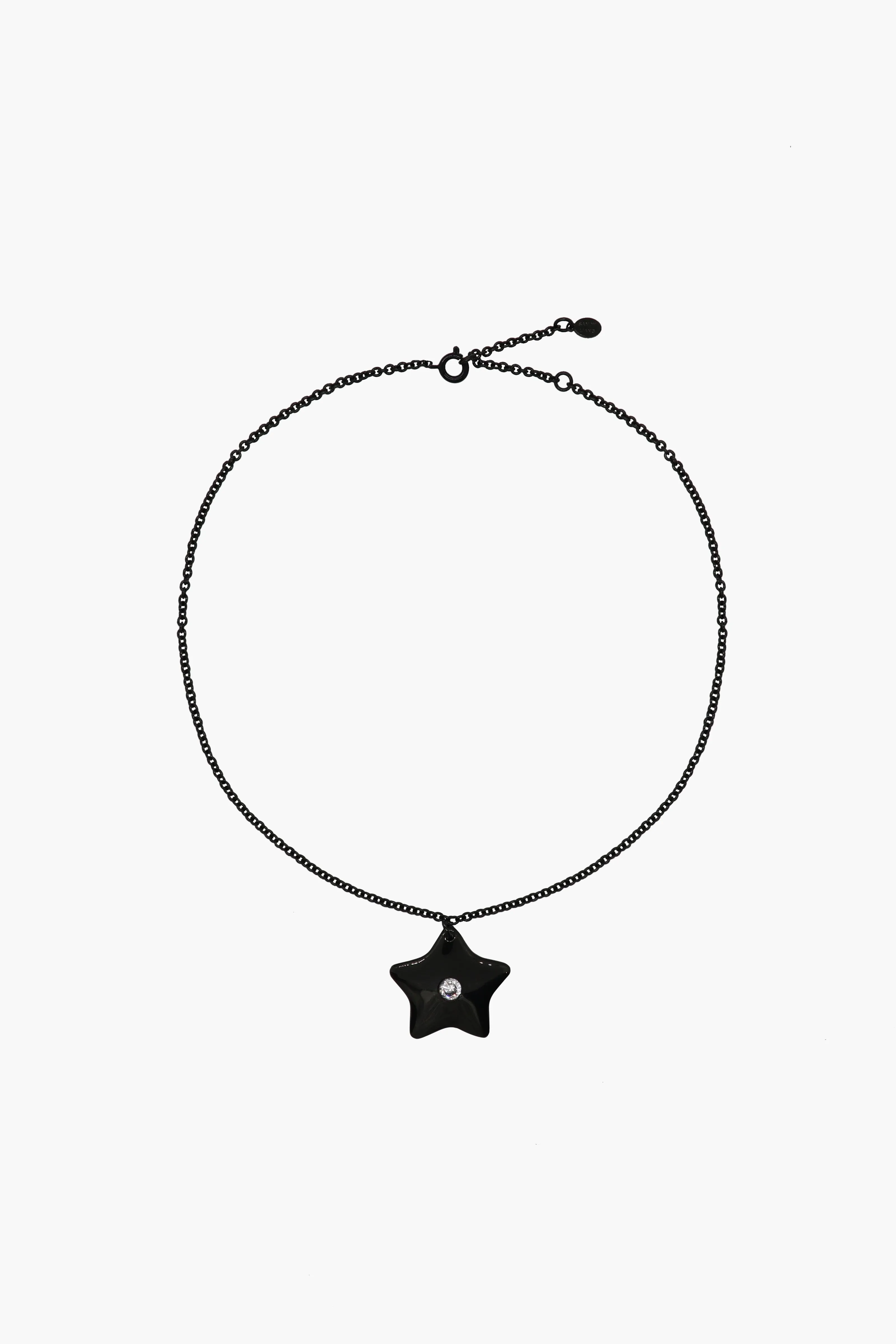 SPARKLES 2.0 NECKLACE IN BLACK sold by Sandy Liang