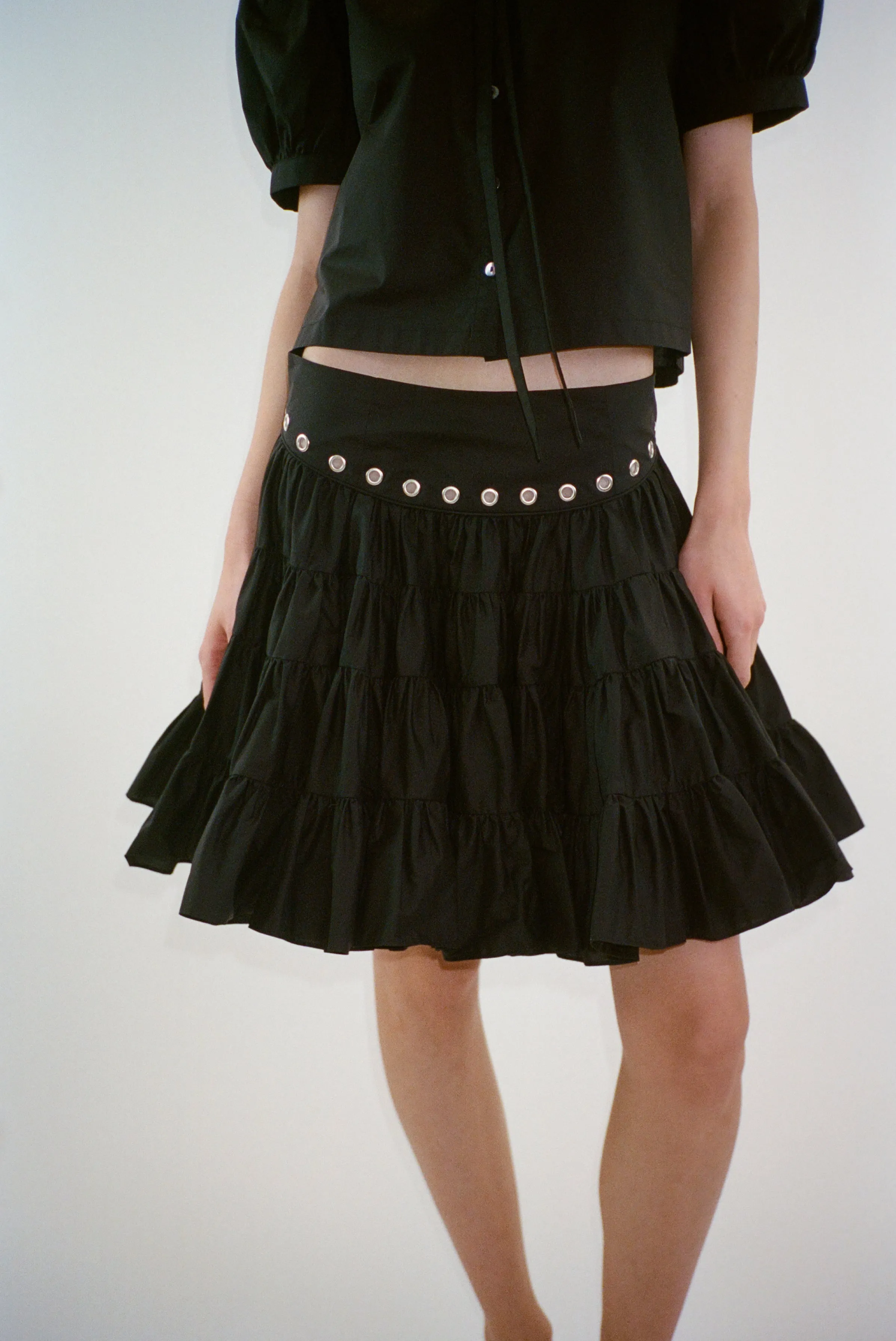 CHUMI SKIRT IN BLACK sold by Sandy Liang product image thumbnail 3
