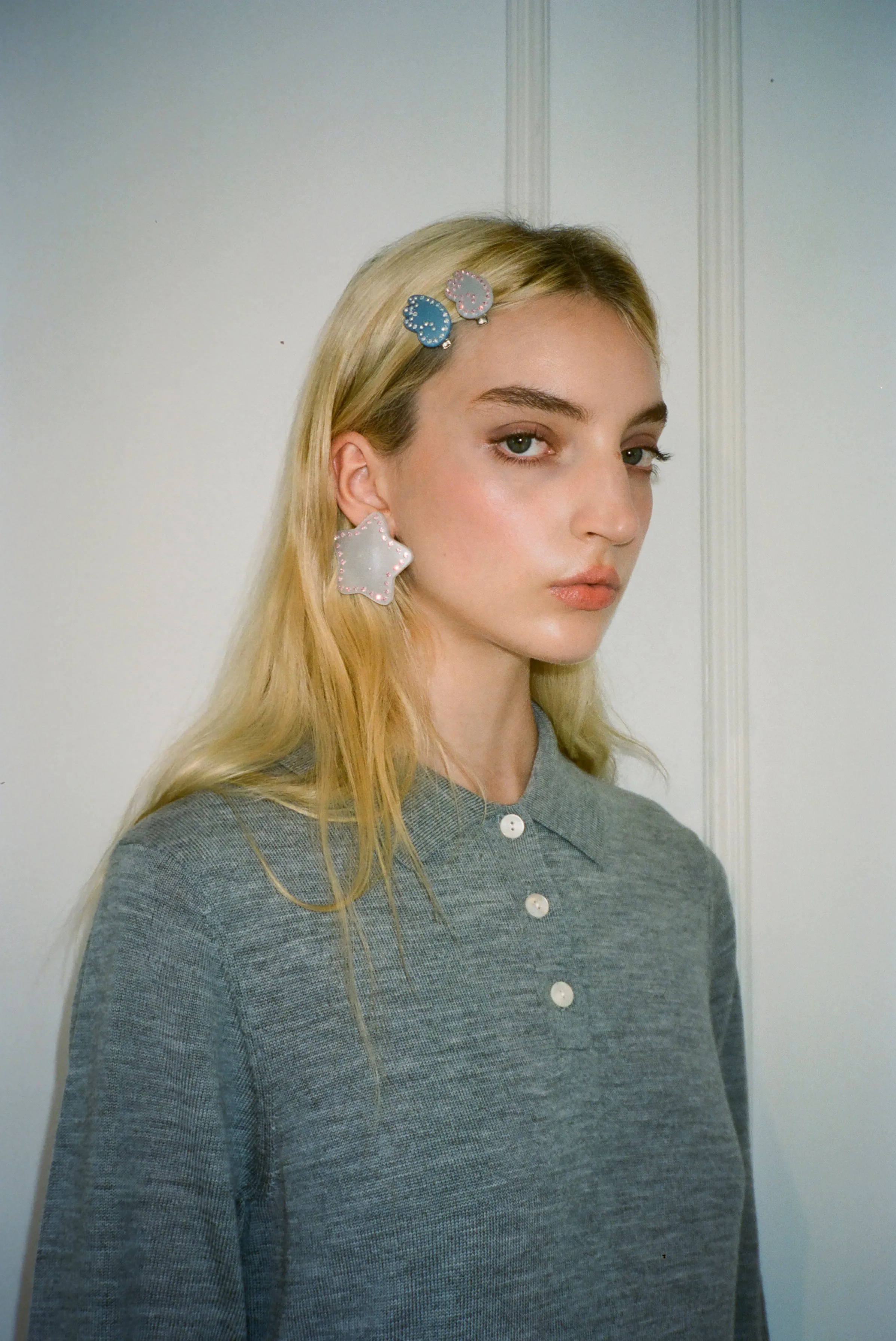 WING CLIPS IN ICE BLUE sold by Sandy Liang product image thumbnail 2