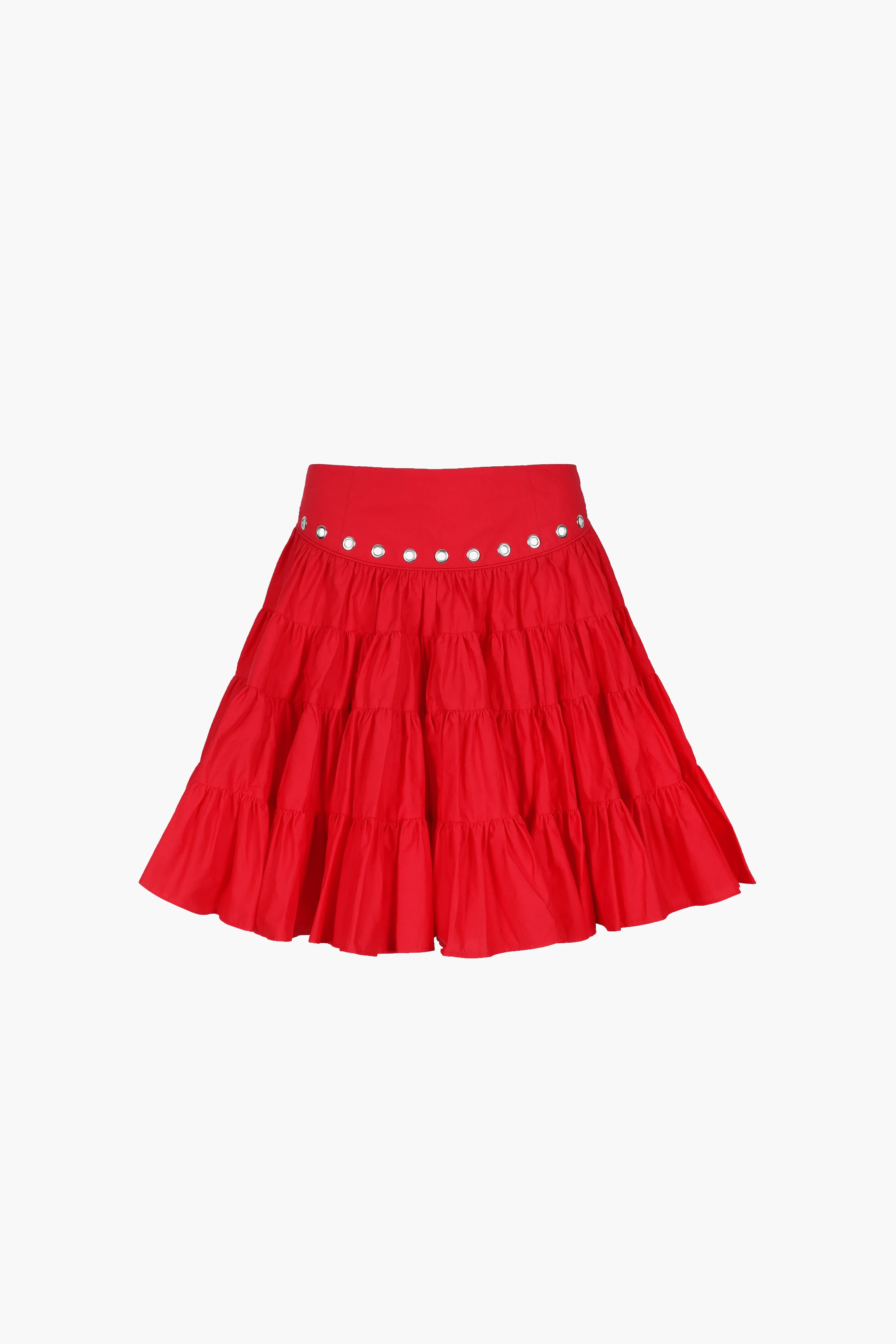 CHUMI SKIRT IN RED sold by Sandy Liang