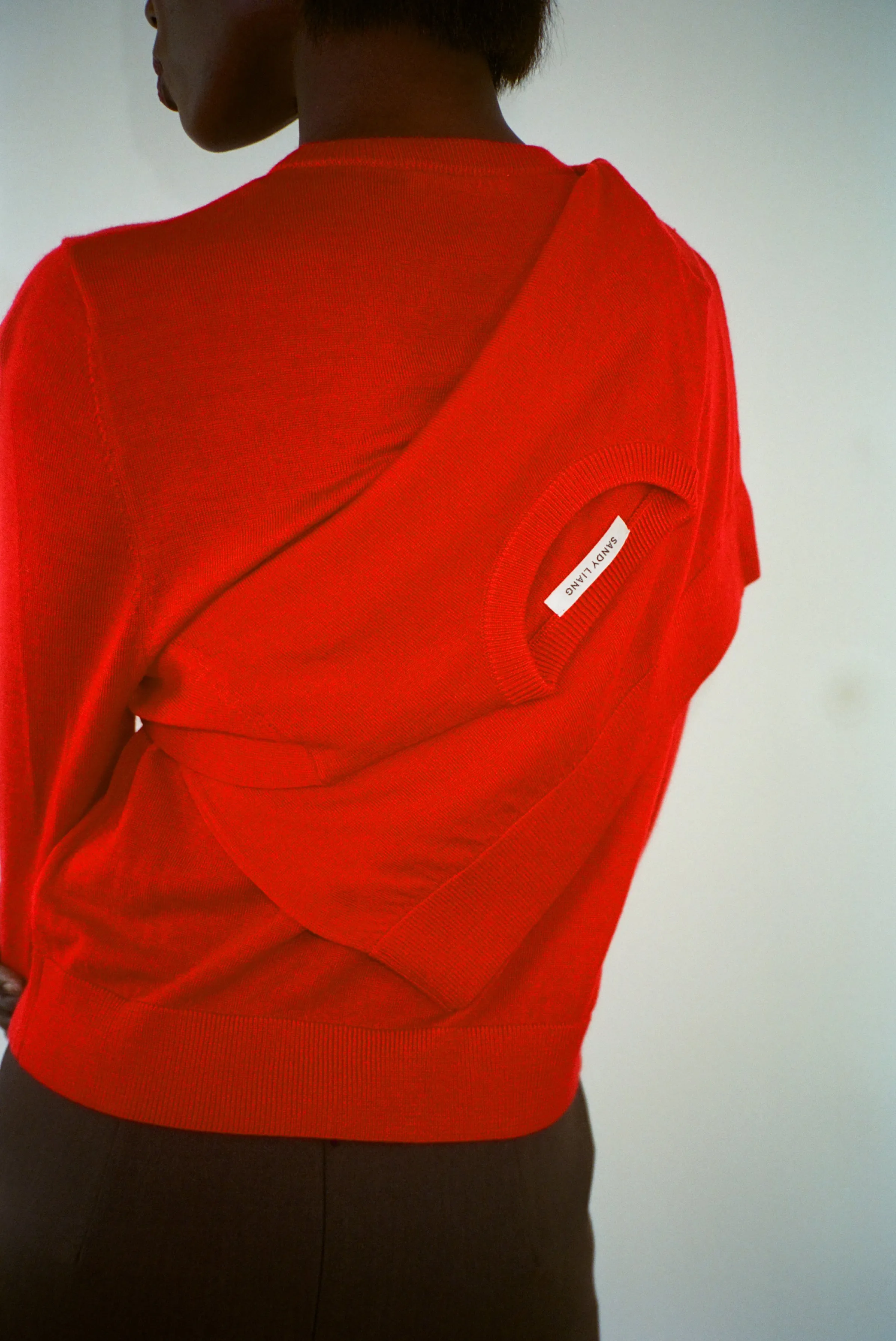 HERMIT CARDIGAN IN RED sold by Sandy Liang product image thumbnail 3