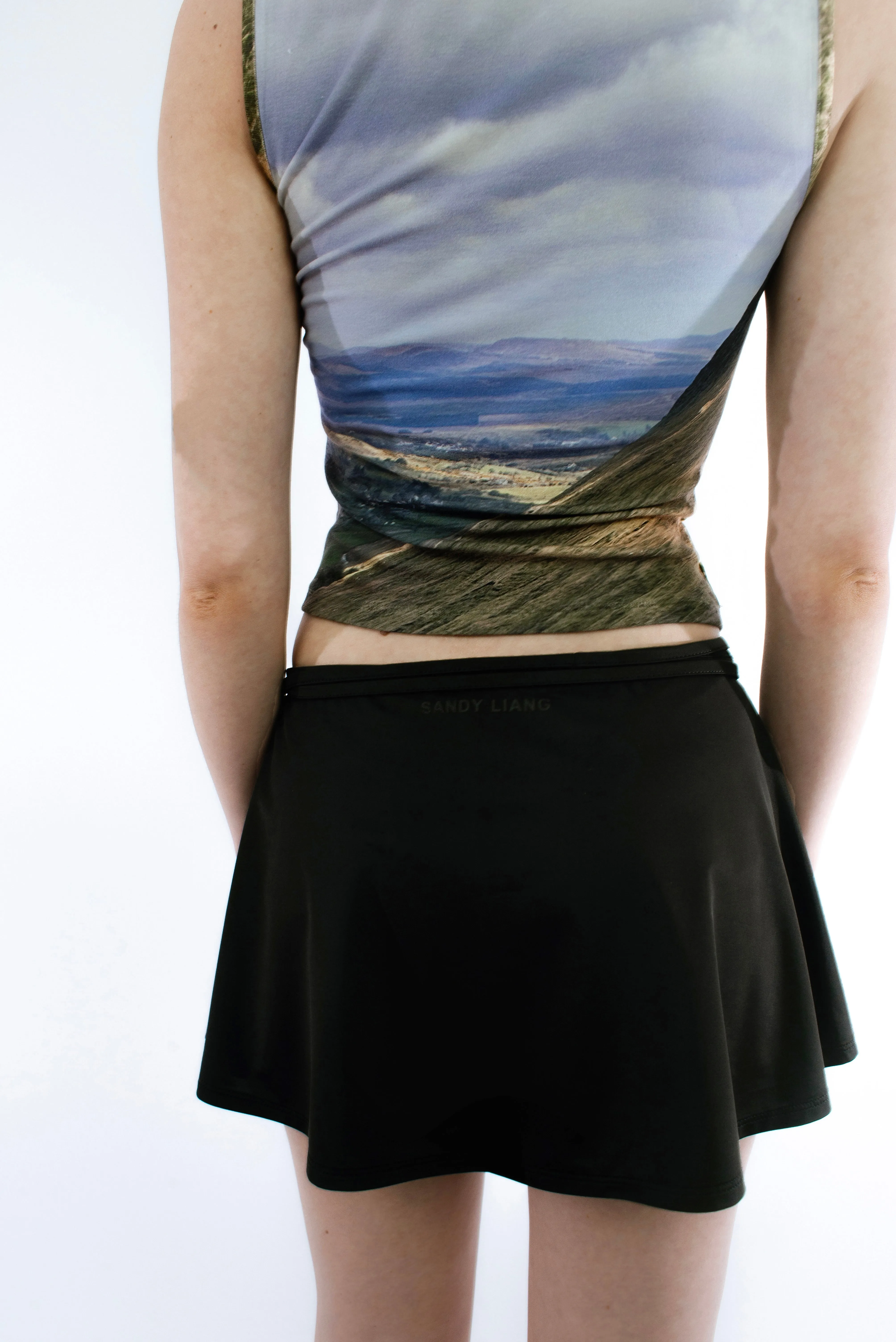 CLARA SKORT IN BLACK sold by Sandy Liang product image thumbnail 4