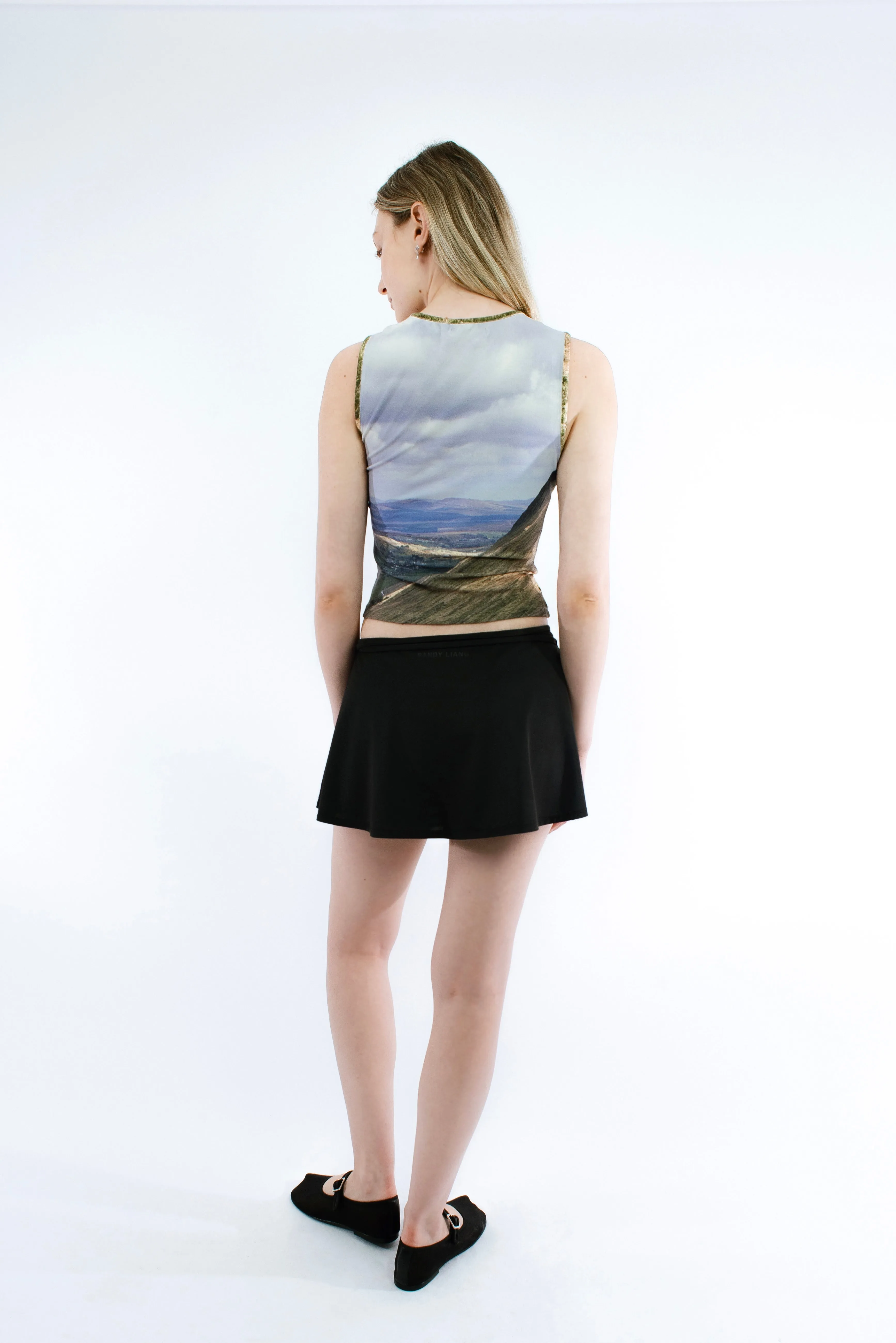 CLARA SKORT IN BLACK sold by Sandy Liang product image thumbnail 3