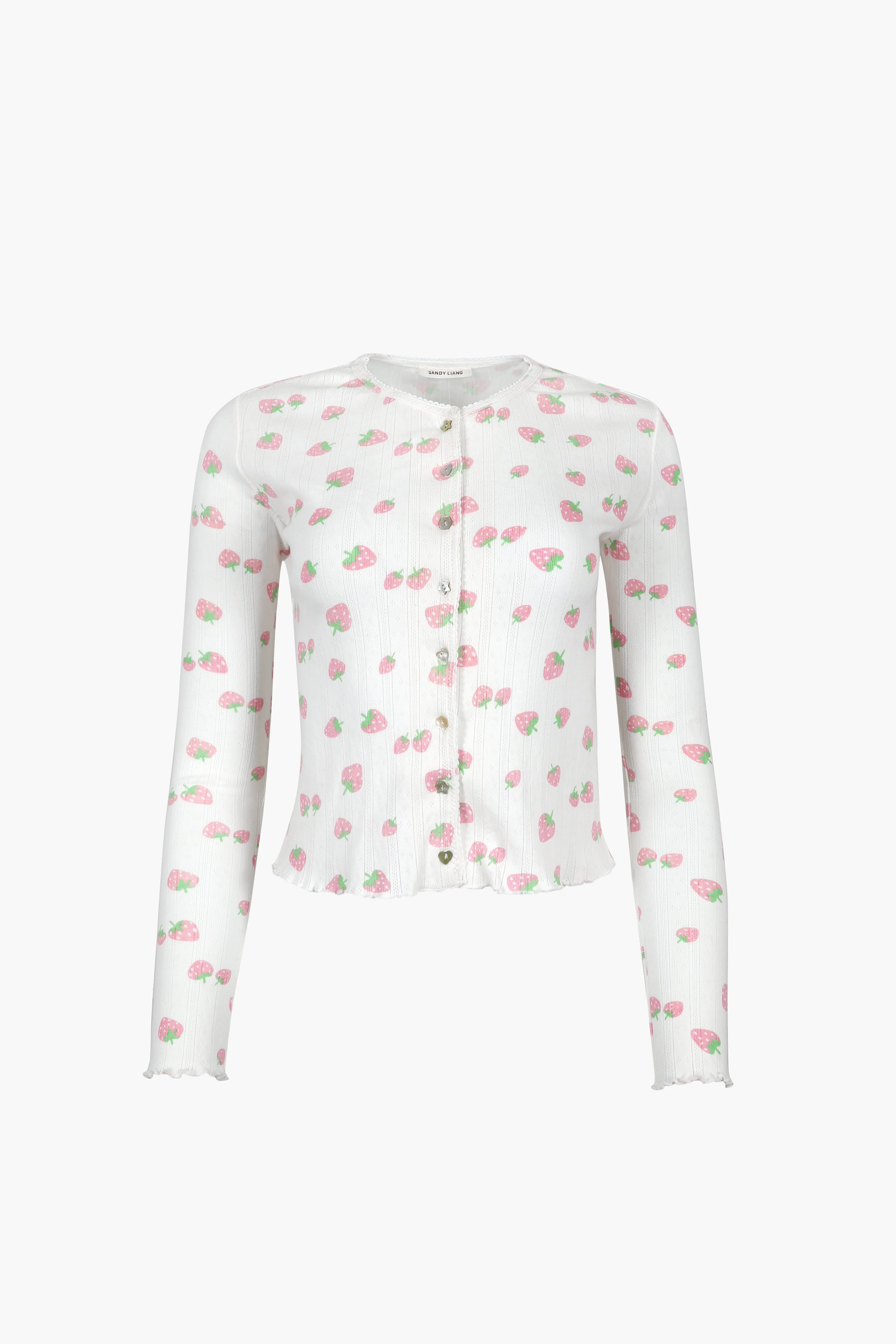 STRAW CARDIGAN sold by Sandy Liang