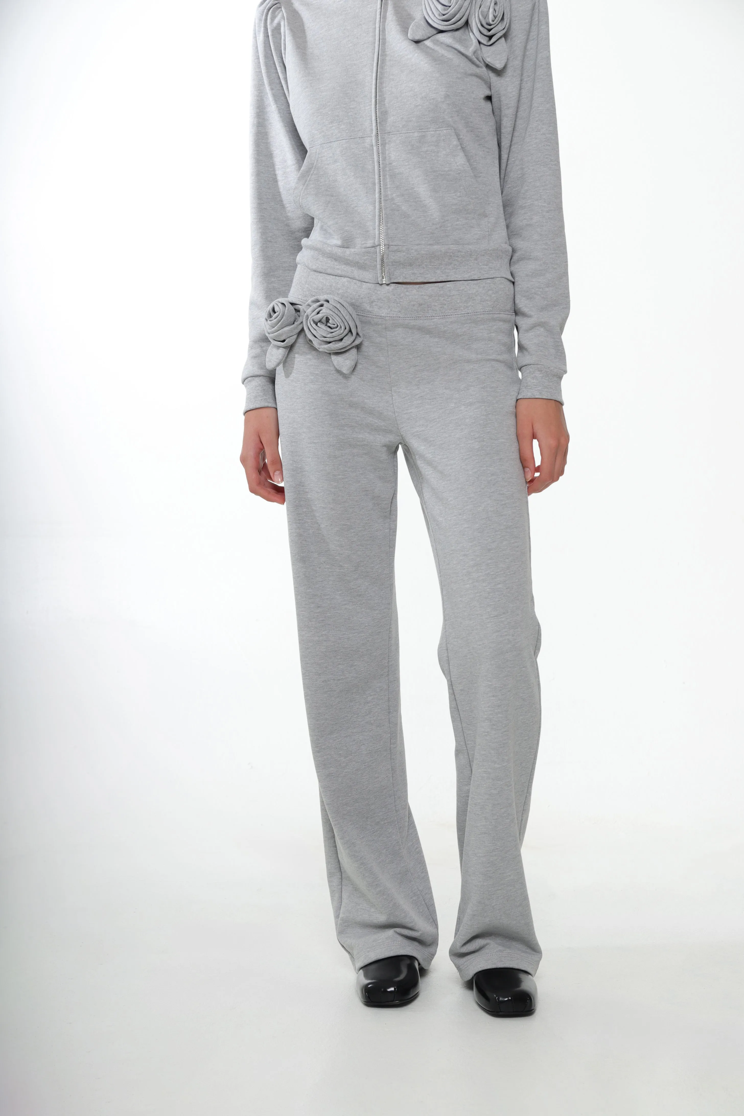HILTON SWEATPANTS IN HEATHER GREY sold by Sandy Liang product image thumbnail 2