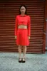 ASTRA SKORT IN RED sold by Sandy Liang