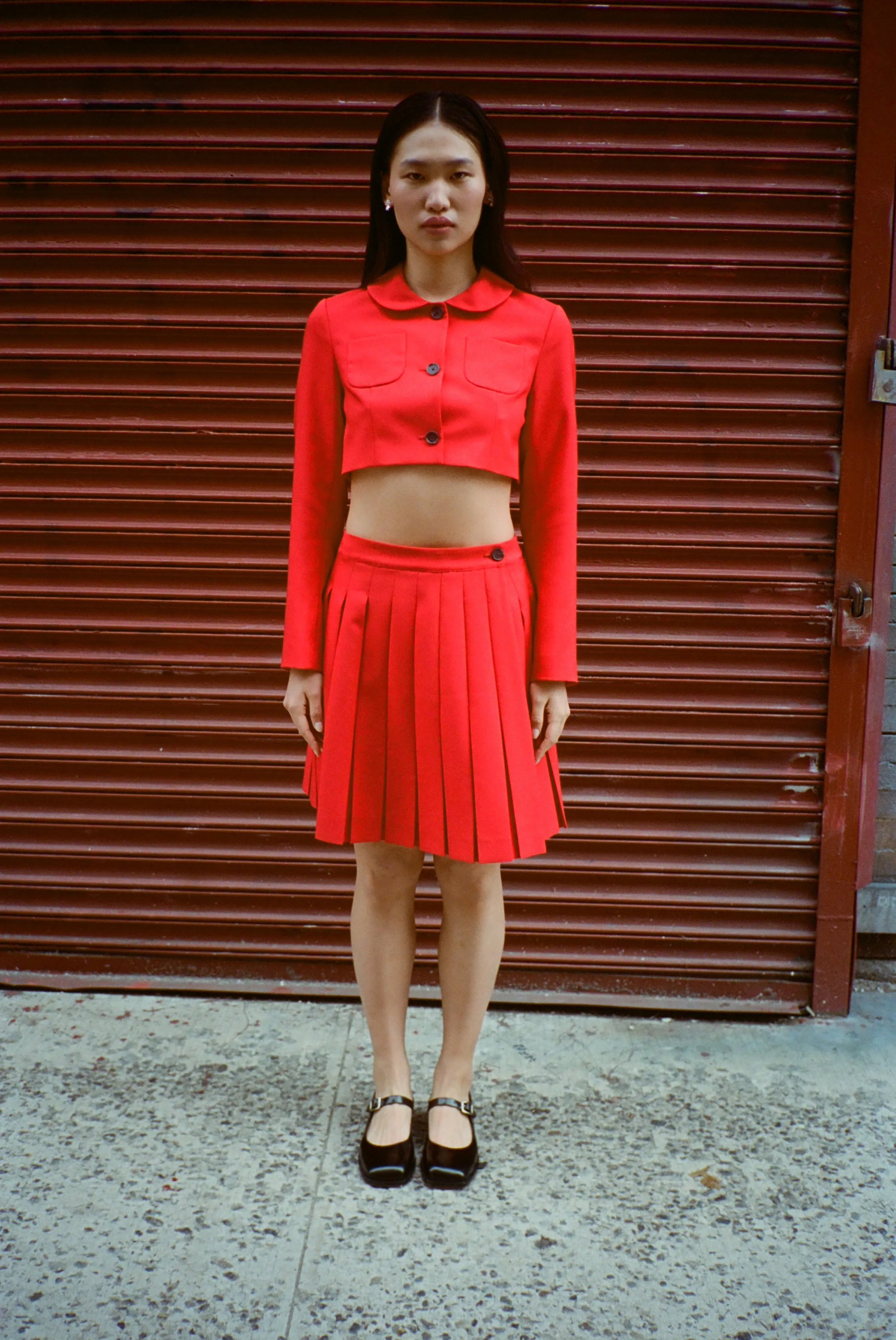 ASTRA SKORT IN RED sold by Sandy Liang product image thumbnail 2