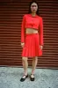 ASTRA SKORT IN RED sold by Sandy Liang