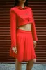 ASTRA SKORT IN RED sold by Sandy Liang