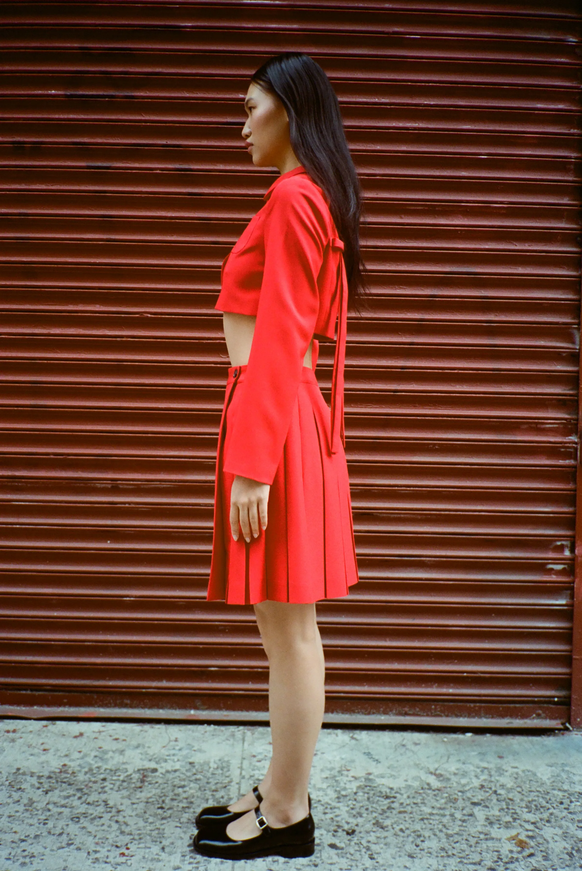 ASTRA SKORT IN RED sold by Sandy Liang product image thumbnail 3