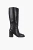 KNEE HIGH POINTE BOOT IN BLACK sold by Sandy Liang