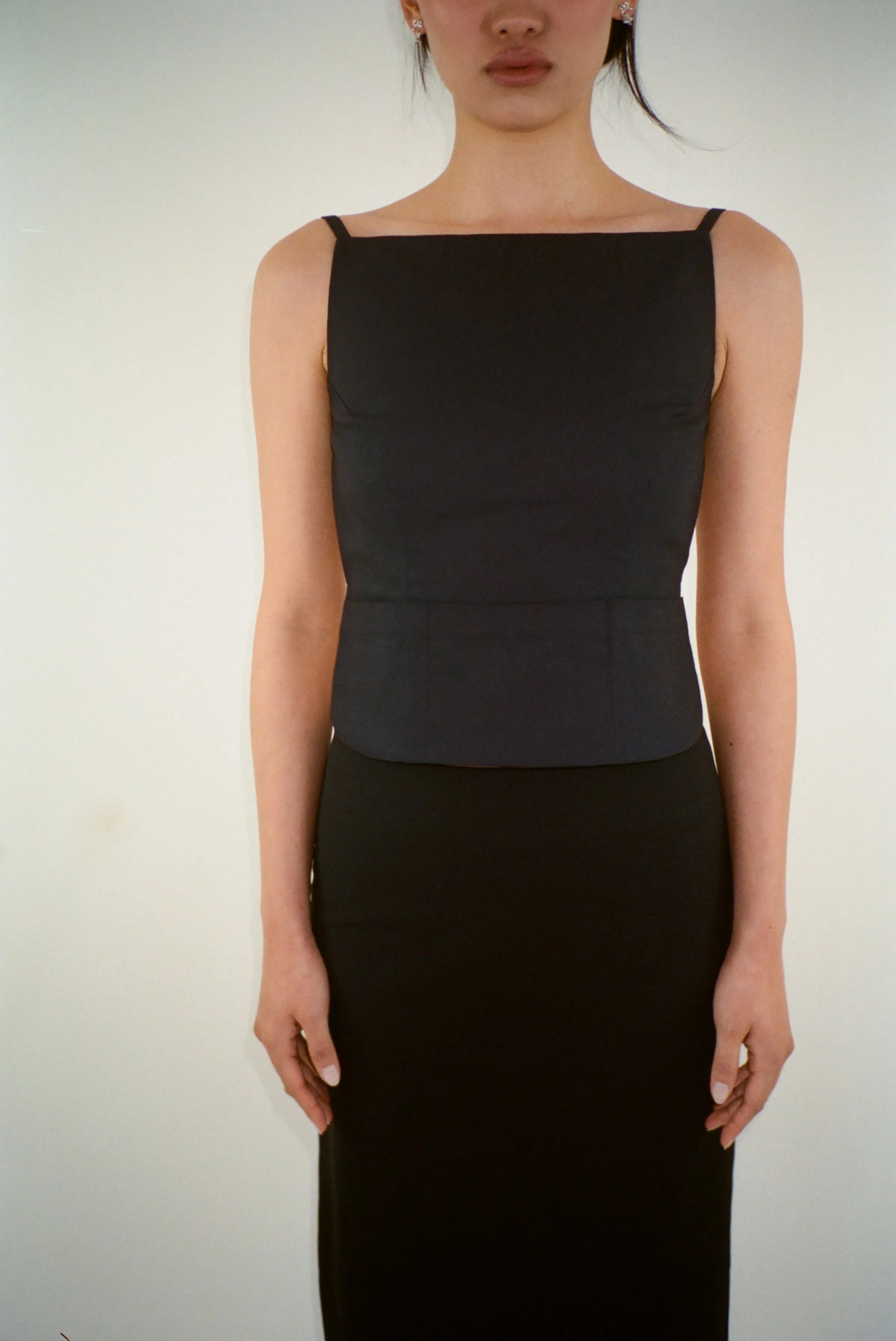 BRANDO TOP IN BLACK sold by Sandy Liang product image thumbnail 2