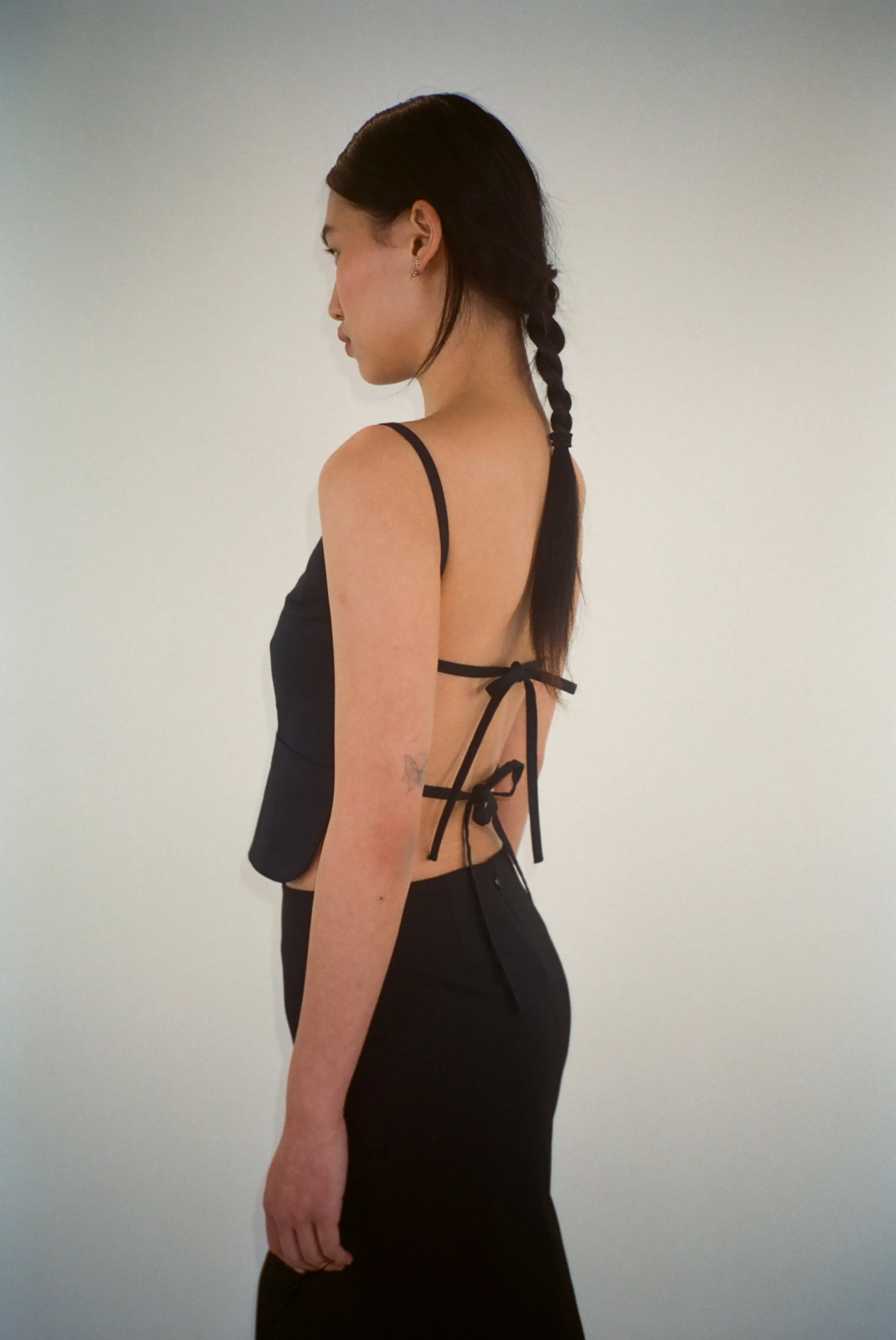 BRANDO TOP IN BLACK sold by Sandy Liang product image thumbnail 5