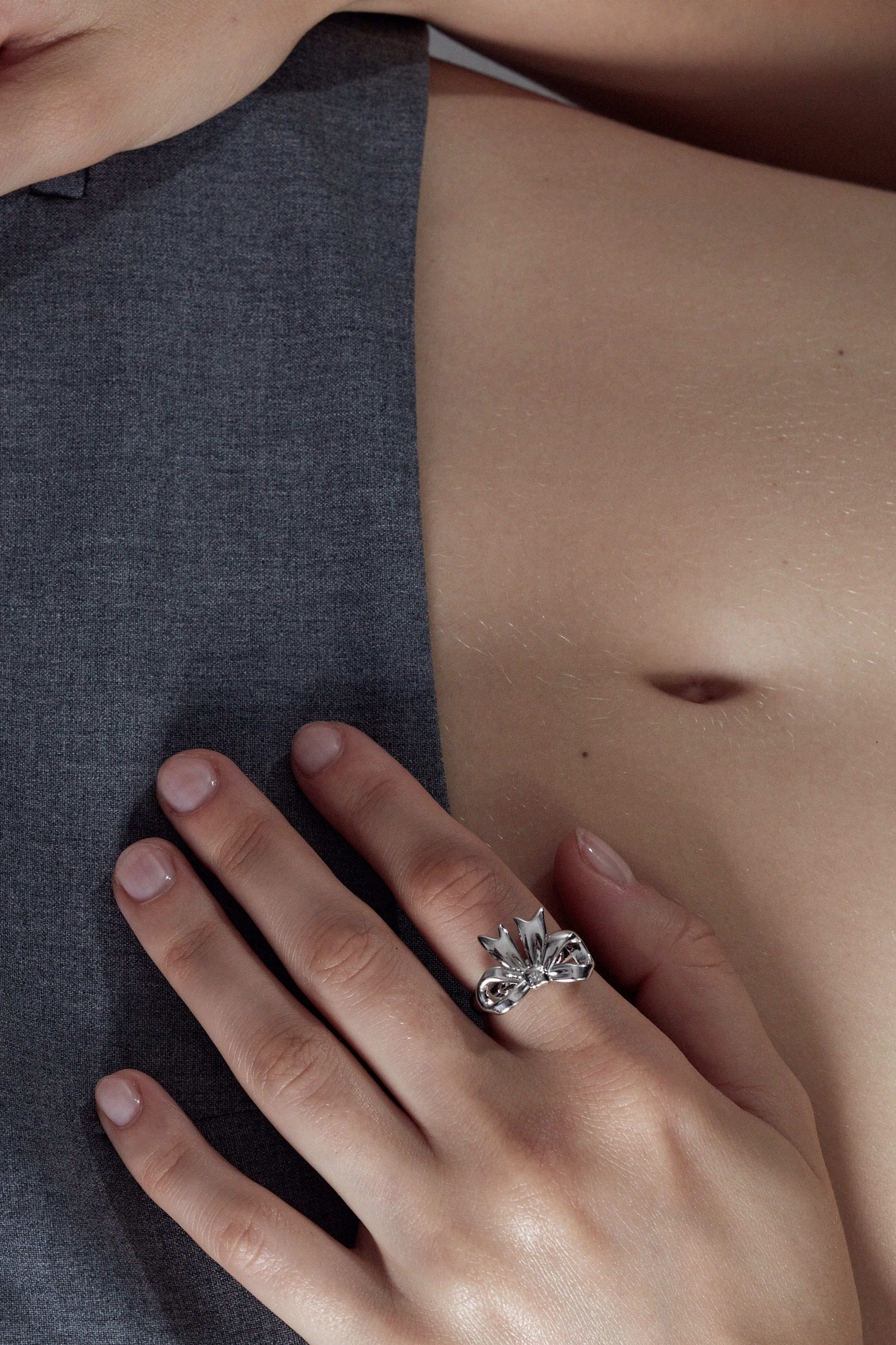 STERLING SILVER CINTA RING sold by Sandy Liang product image thumbnail 3