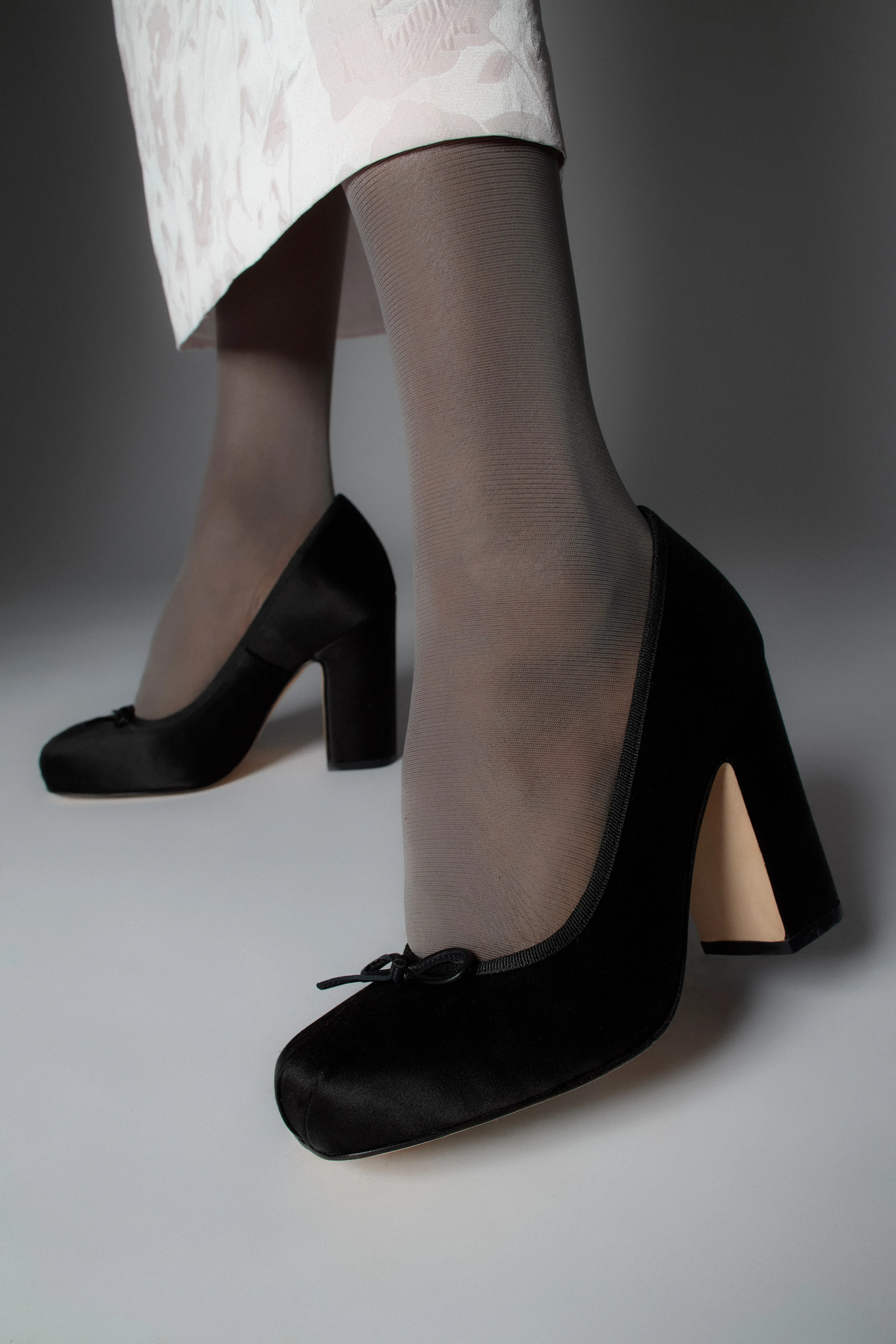 POINTE PUMP 100 IN BLACK SATIN sold by Sandy Liang product image thumbnail 4