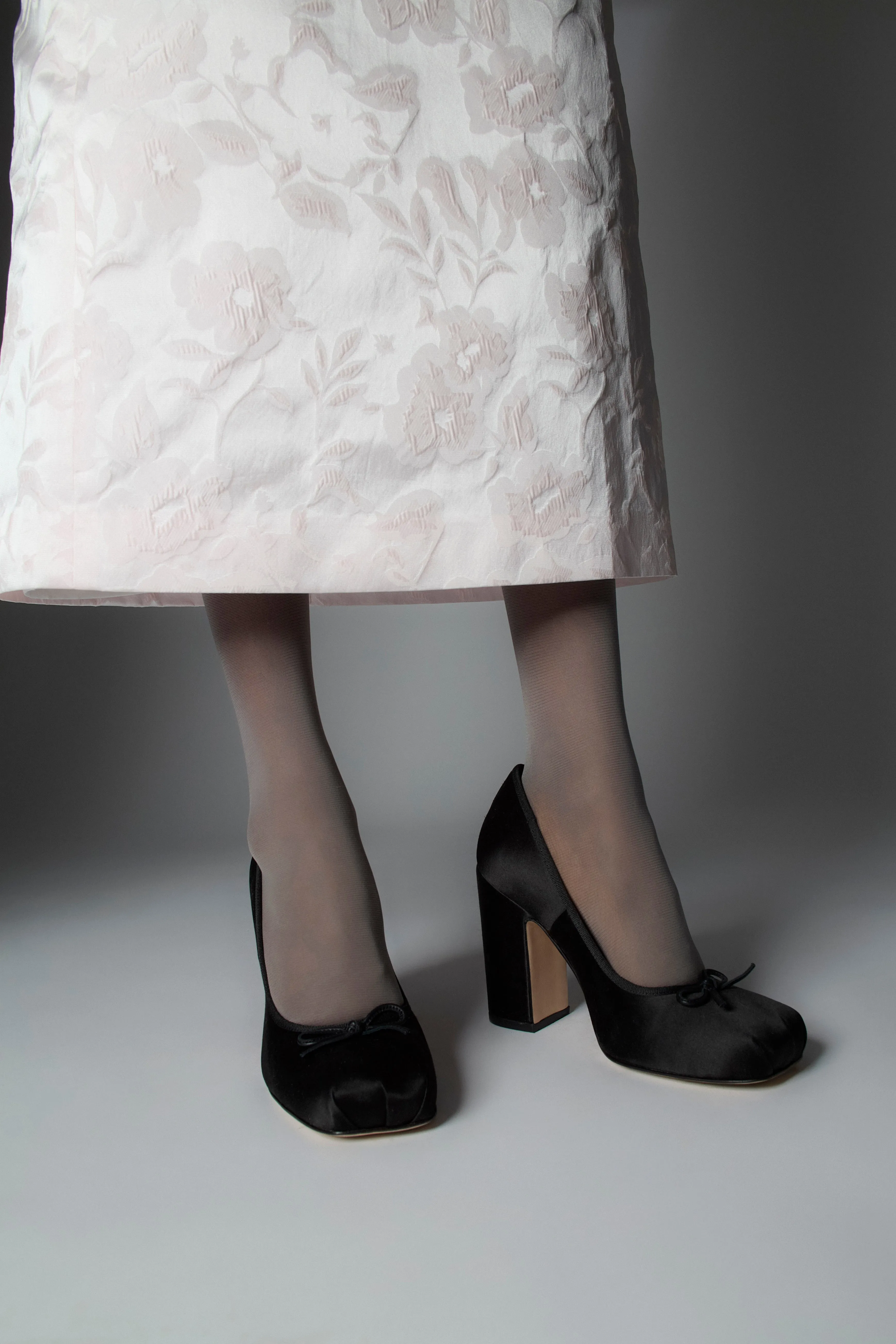 POINTE PUMP 100 IN BLACK SATIN sold by Sandy Liang product image thumbnail 3