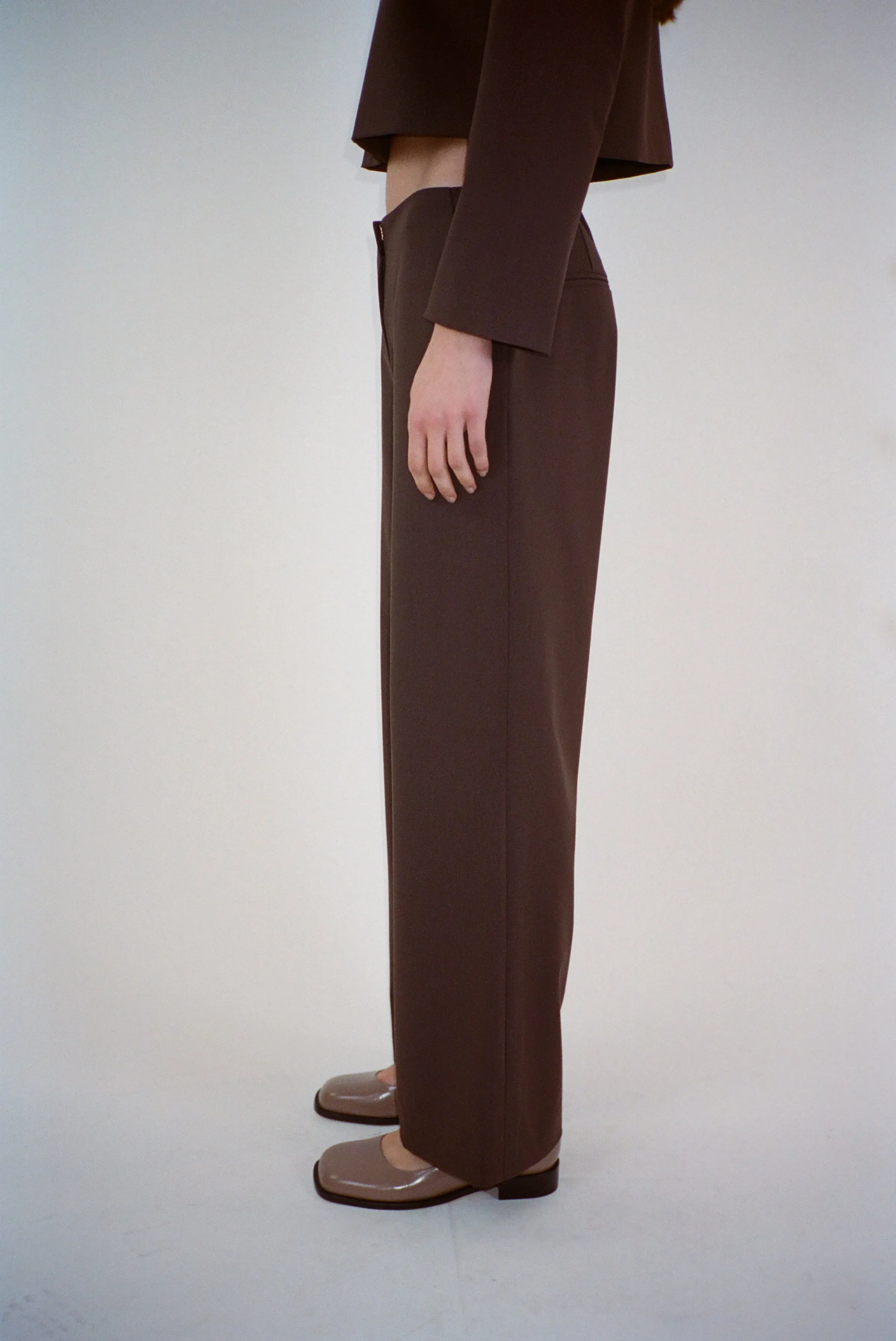 RIDE PANT IN BROWN sold by Sandy Liang product image thumbnail 3