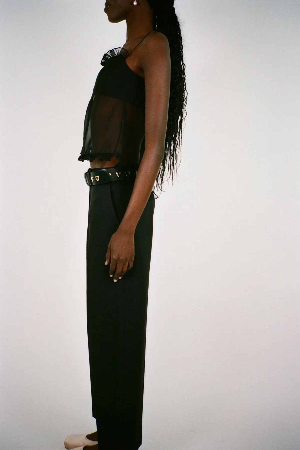RIVETTO BELT IN GOLD sold by Sandy Liang product image thumbnail 4