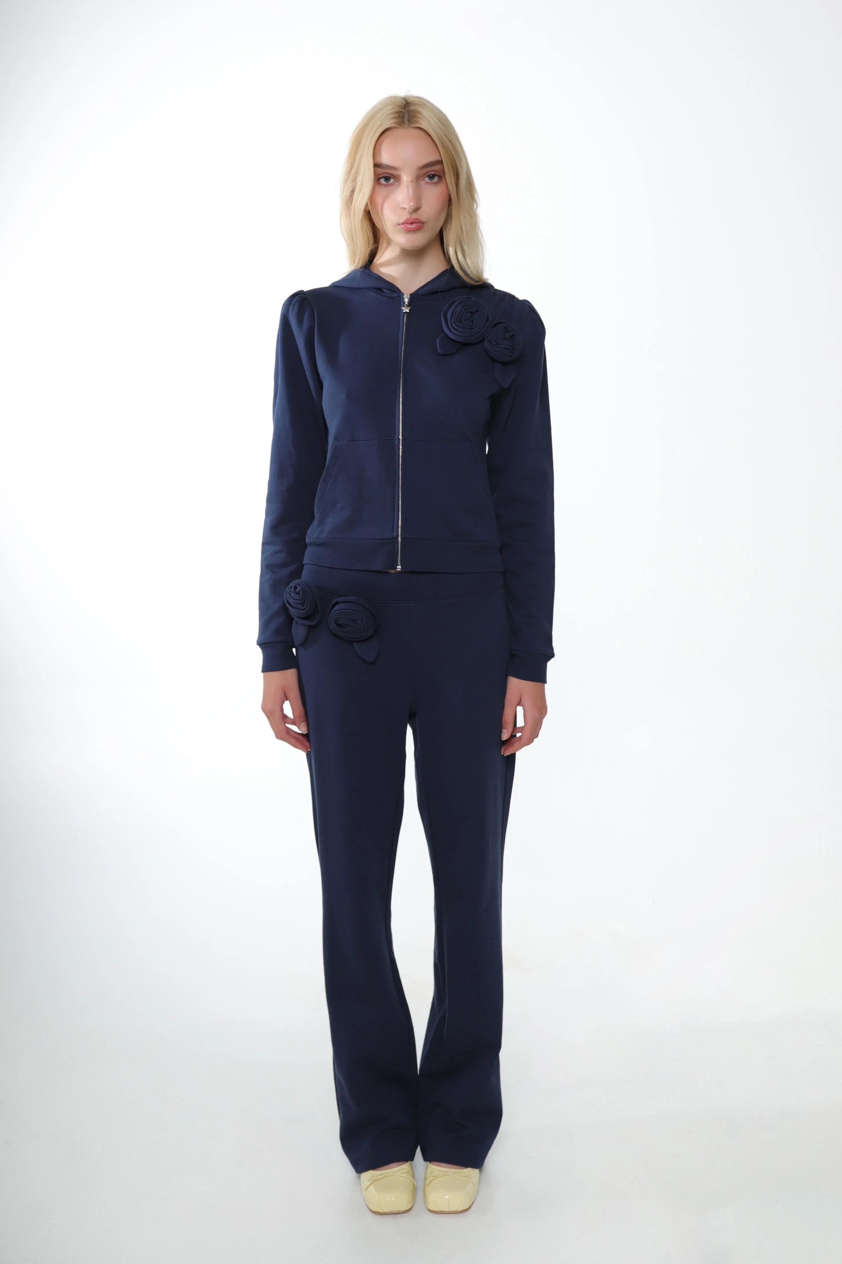 SOOKIE HOODIE IN NAVY sold by Sandy Liang product image thumbnail 2