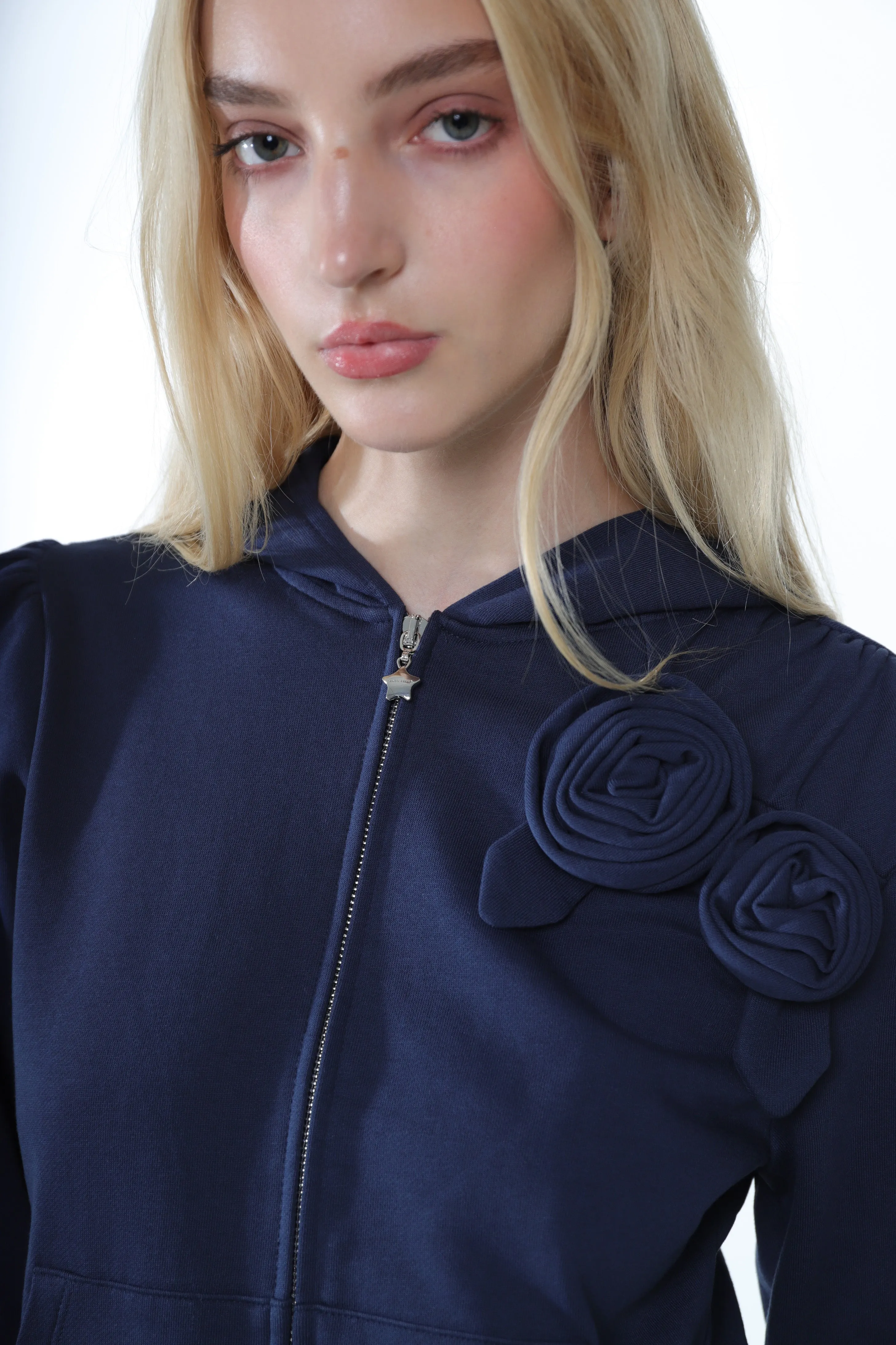 SOOKIE HOODIE IN NAVY sold by Sandy Liang product image thumbnail 5