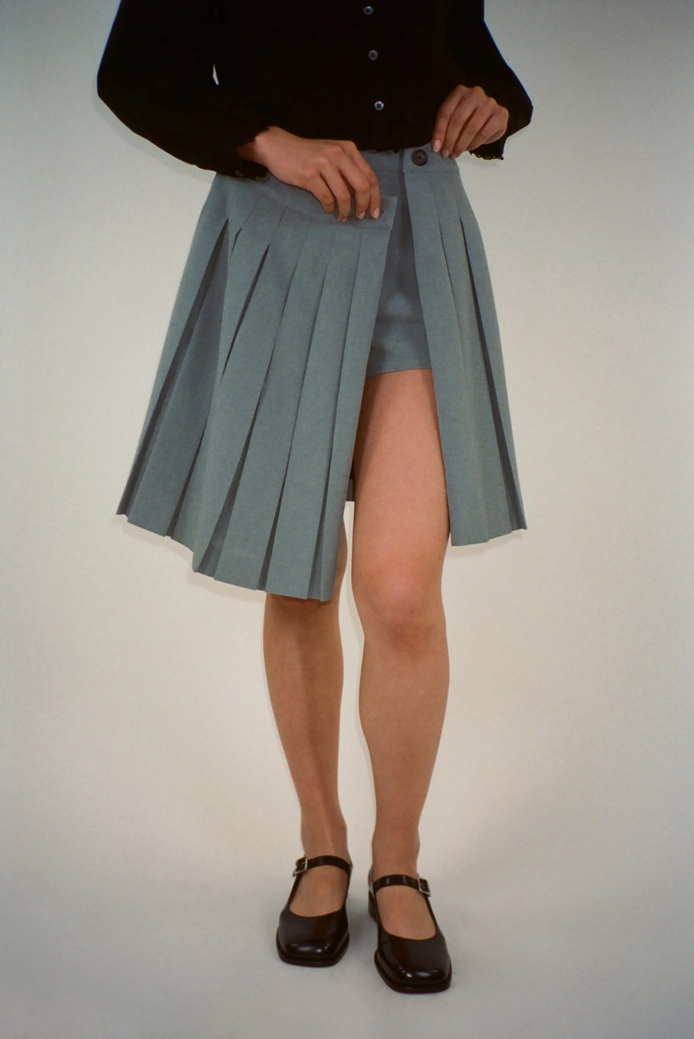 ASTRA SKORT IN GREY sold by Sandy Liang product image thumbnail 3